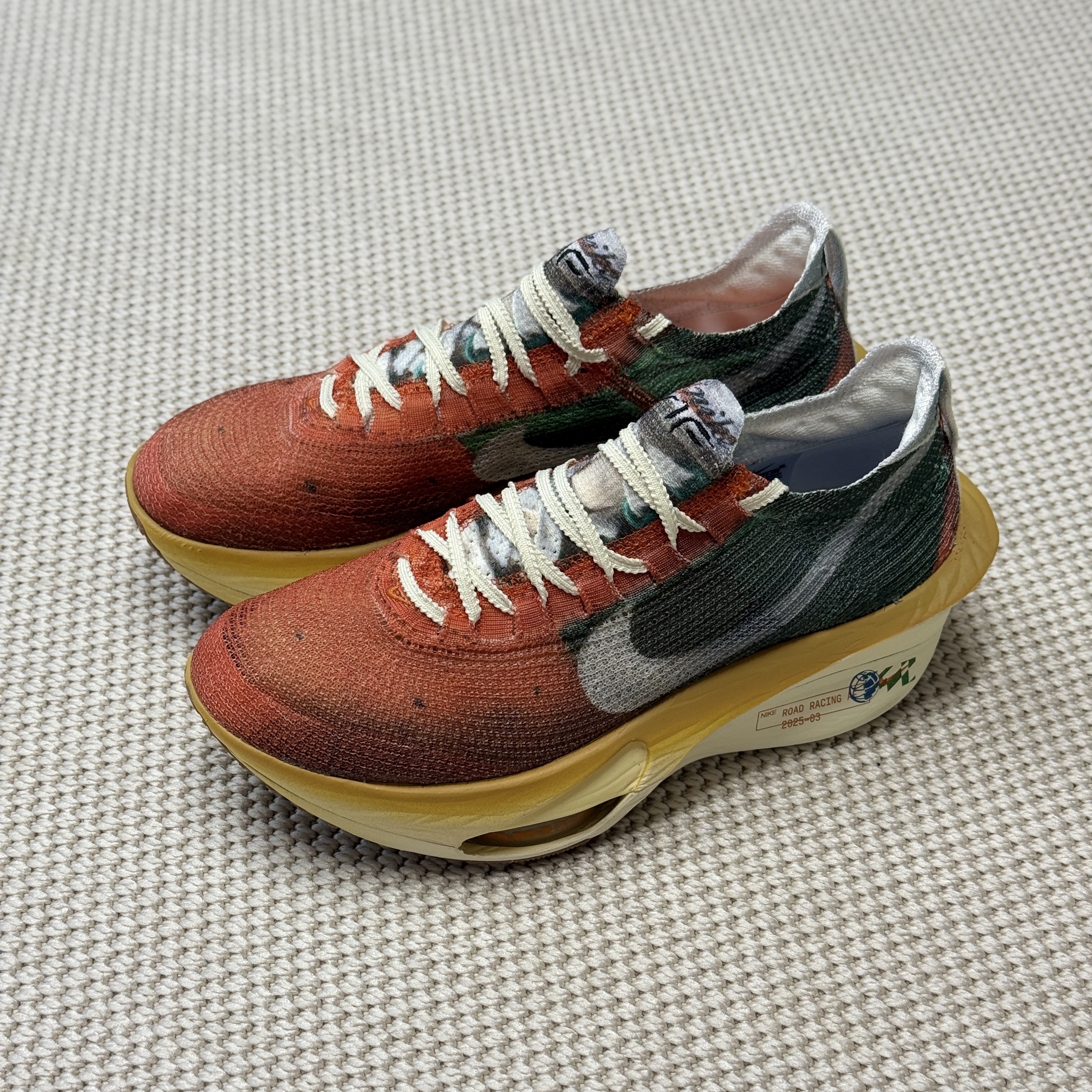 Nike Air Zoom Alphafly Next% 3 Premium Multicolor Starfish 착용 스타일