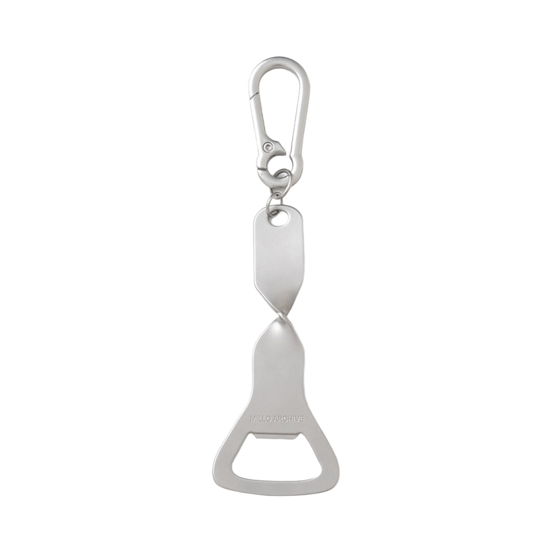 ML644SIV Millo Archive Twisted Opener Keyring Silver