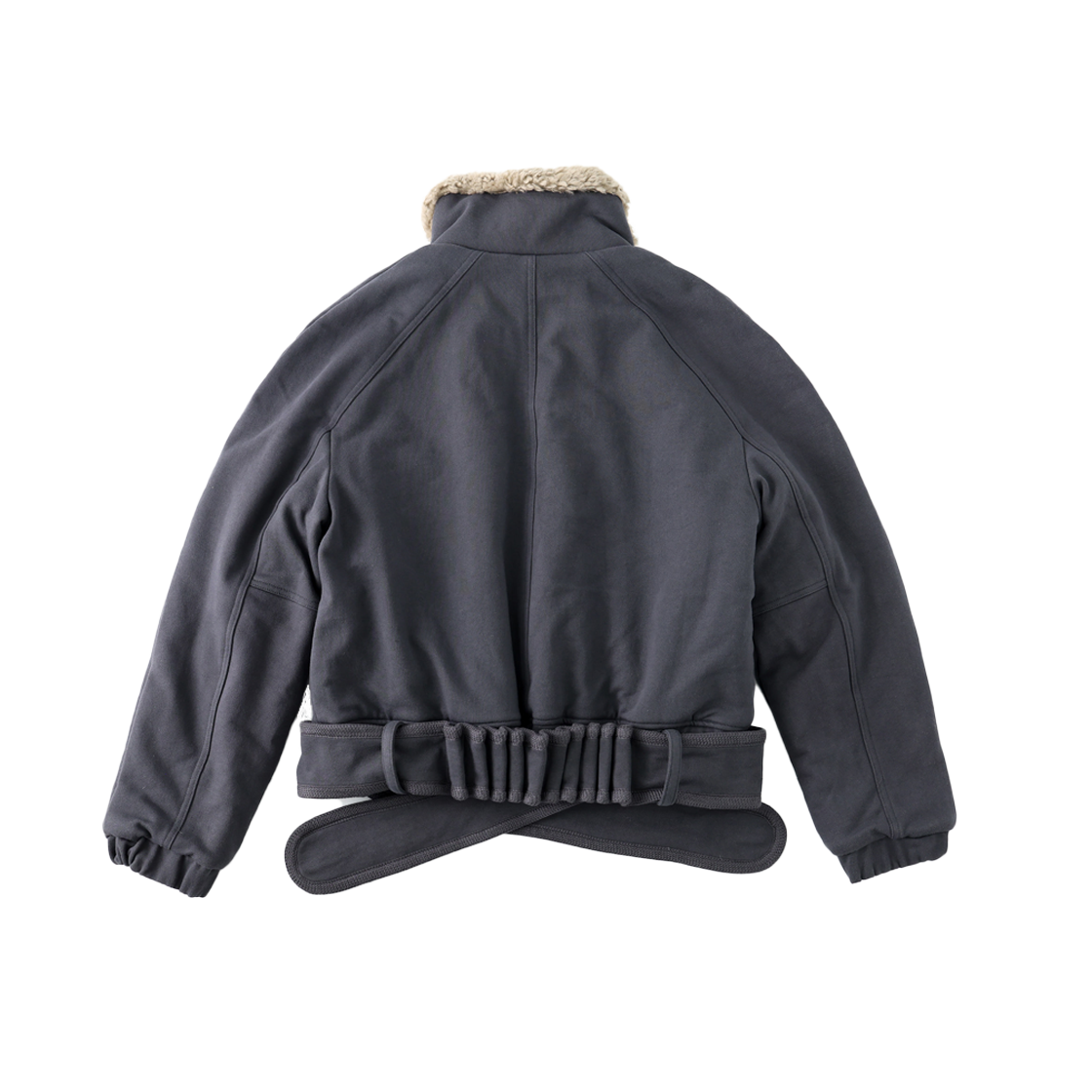 울리카 상투스 우먼 벨트 집 자켓 미드나잇 - 25FW(Ulika Sanctus Women Belt Zip Jacket Midnight - 25FW) - 2