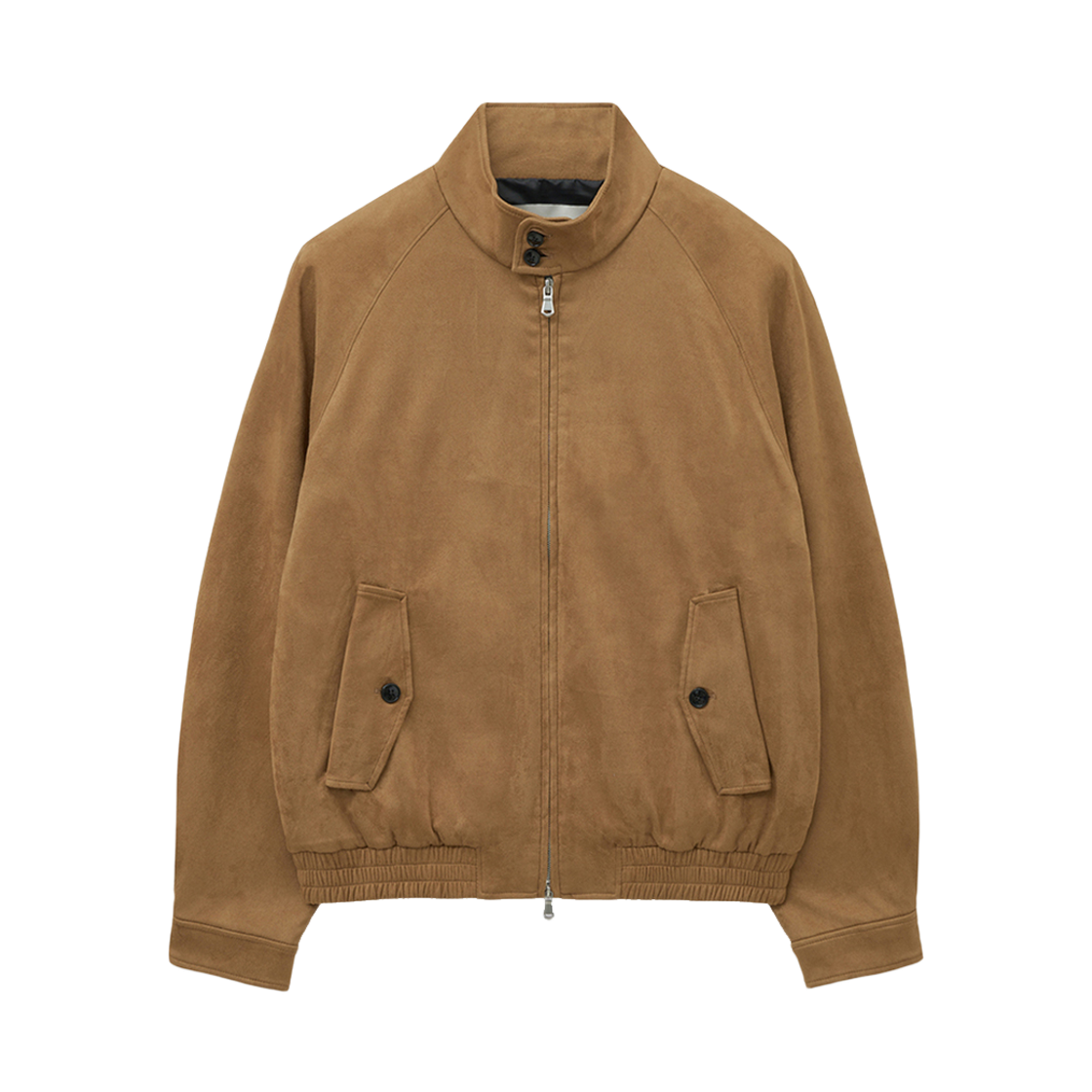 티엔지티 페이크 스웨이드 헤링턴 점퍼 카멜 브라운(TNGT Faux Suede Herrington Jumper Camel Brown)