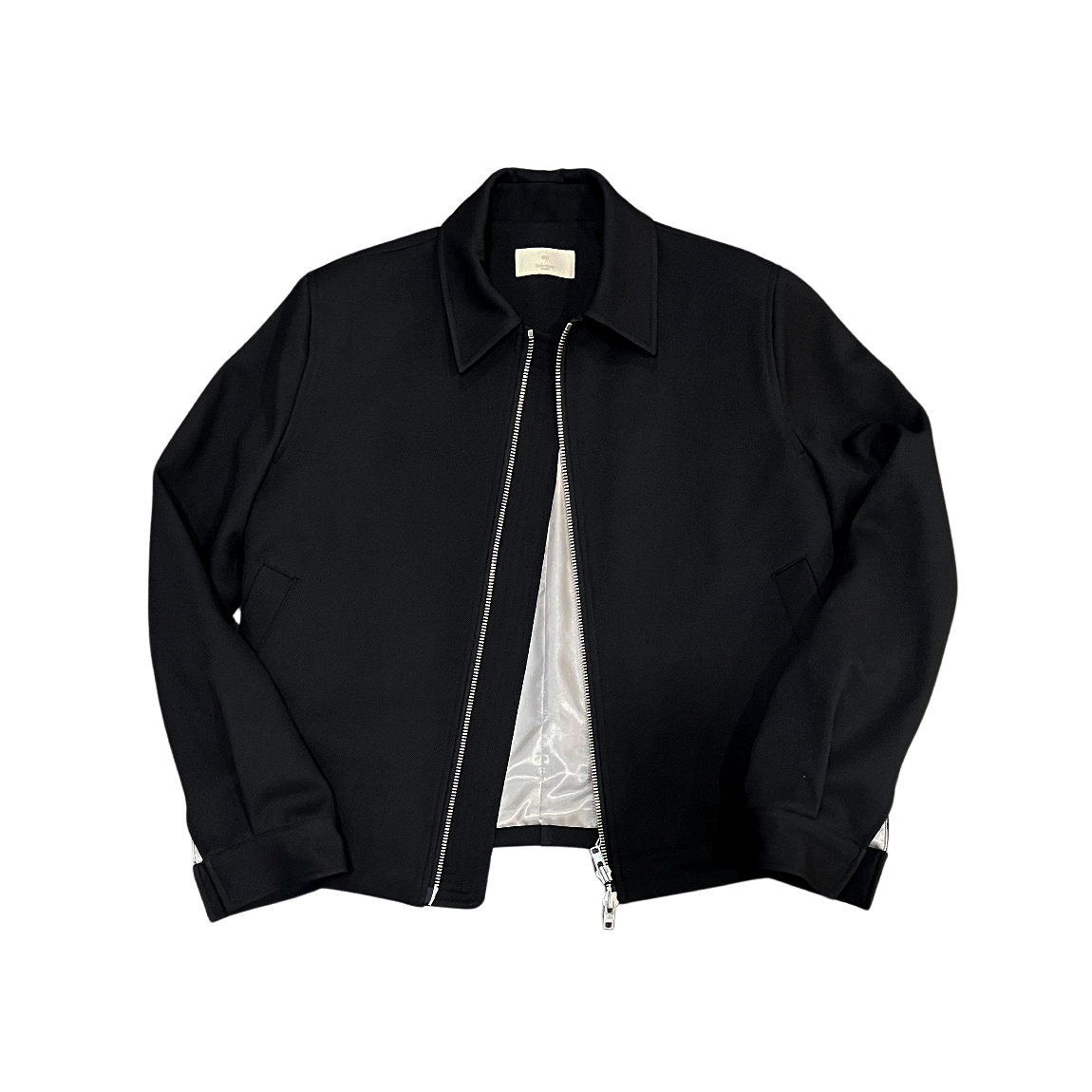 언더마이카 무.102 안티 Fxxking 로고 플레이 크롭 폴리 자켓 블랙(Undermycar MU.102 Anti Fxxking Logo Play Cropped Poly Jacket Black)