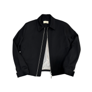 Undermycar MU.102 Anti Fxxking Logo Play Cropped Poly Jacket Black