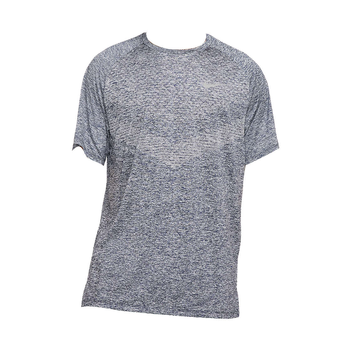 나이키 스트라이드 드라이핏 ADV 숏슬리브 러닝 탑 썬더 블루 헤더 - 아시아(Nike Stride Dri-Fit ADV Short Sleeve Running Top Thunder Blue Heather - Asia) - 1
