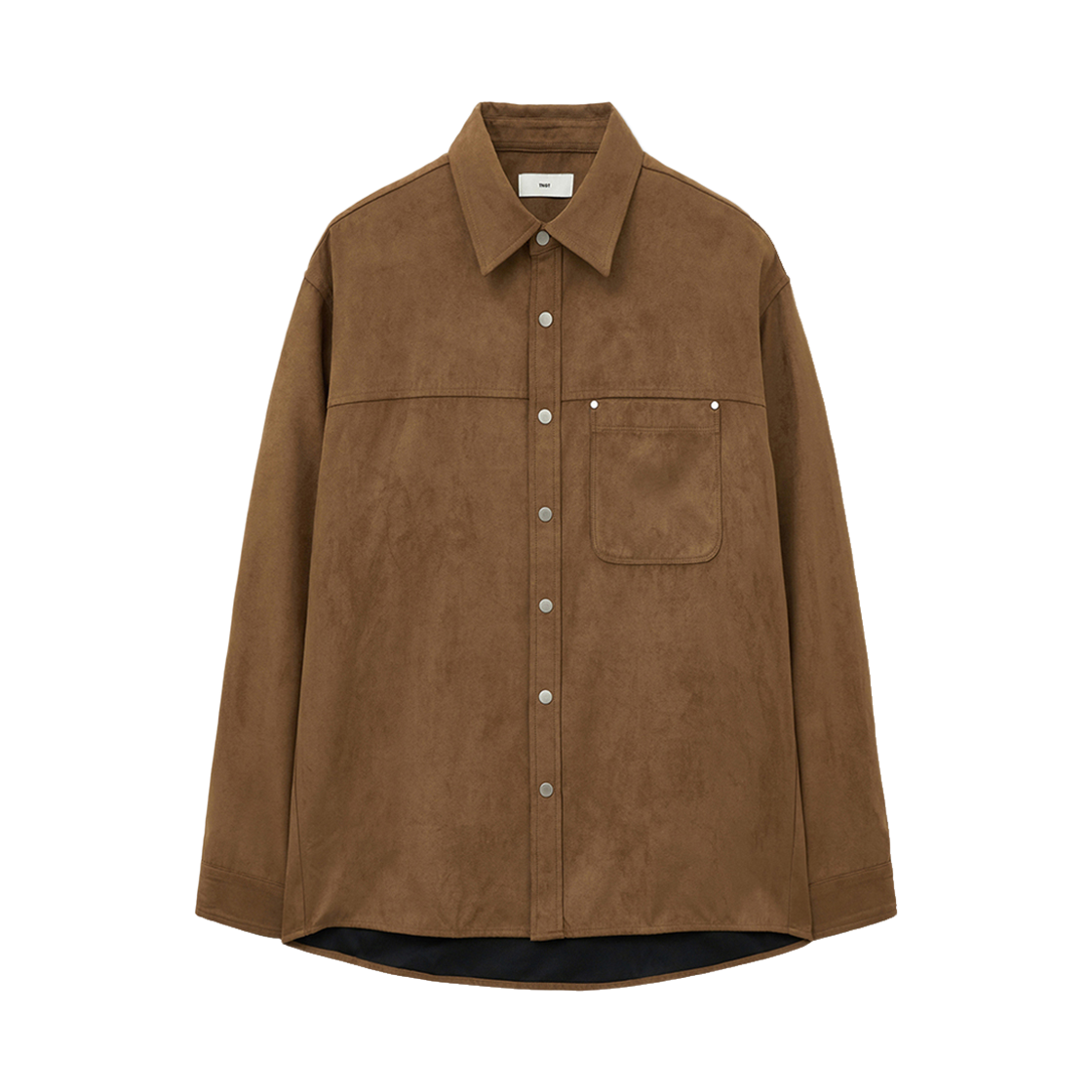 TNSH5F101CM TNGT Faux Suede Over Shirt Camel