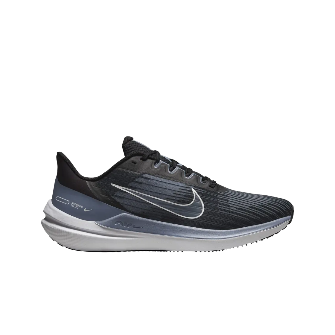 나이키 에어 윈플로 9 블랙 화이트 애션 슬레이트(Nike Air Winflo 9 Black White Ashen Slate)