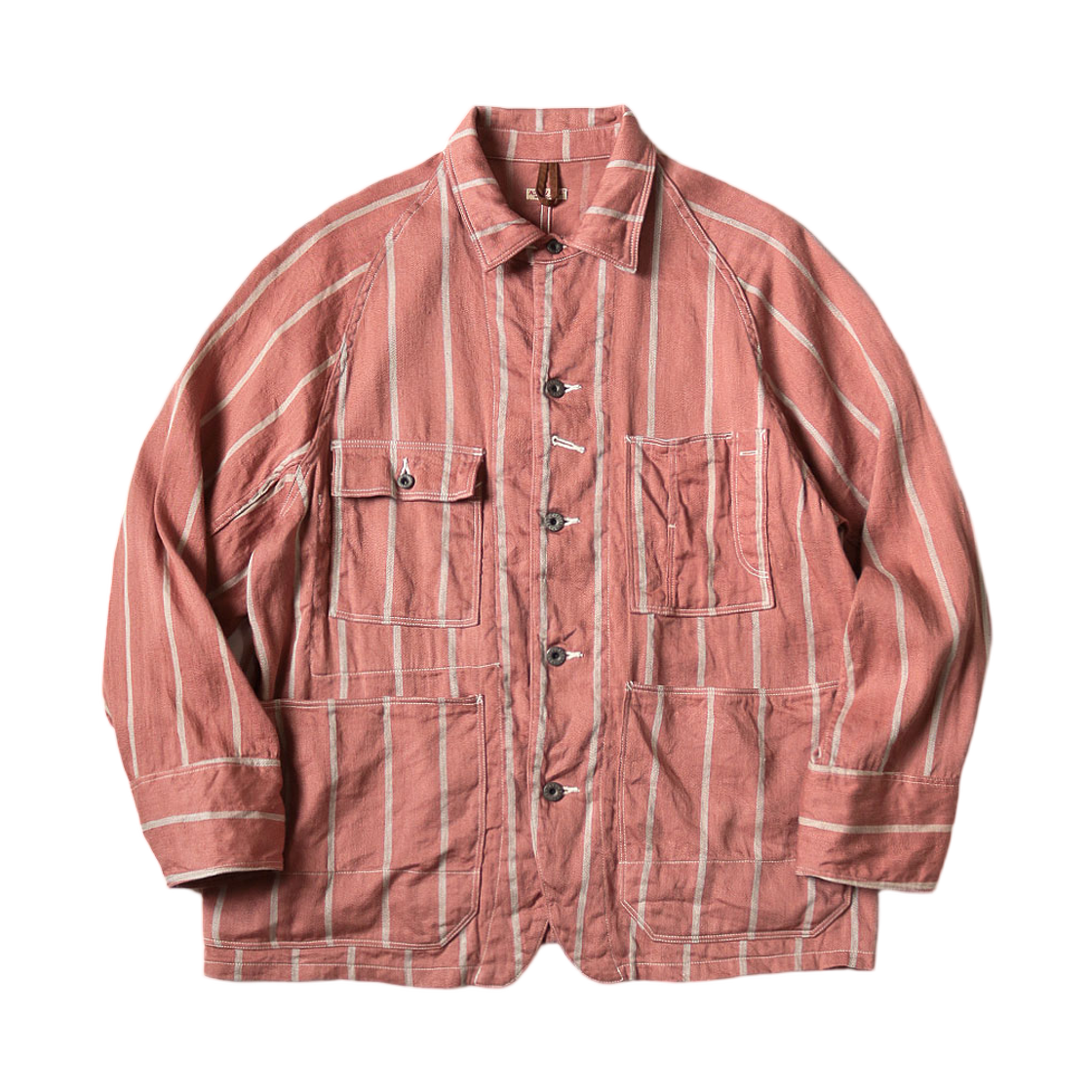 캐피탈 리넨 필리스 스트라이프 캑터스 커버올 소호렌가(Kapital Linen Phillies Stripe Cactus Coverall Sohorenga)