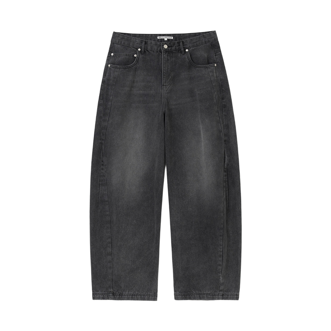 ML649DLK Millo Archive Neo Curved Pants Denim Black