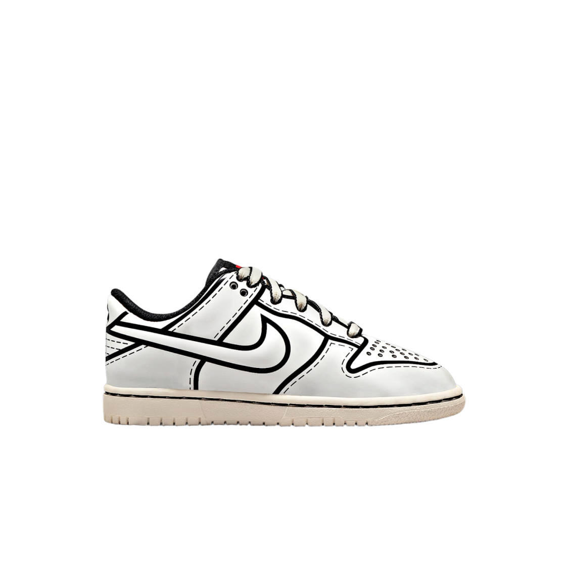 (PS) 나이키 x 레고 덩크 로우 세일 블랙 러시 레드((PS) Nike x Lego Dunk Low Sail Black Rush Red) - 1