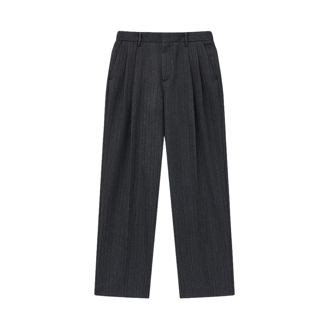 TNPA5F102G2 TNGT Virgin Wool Herringbone Wide Pants Grey