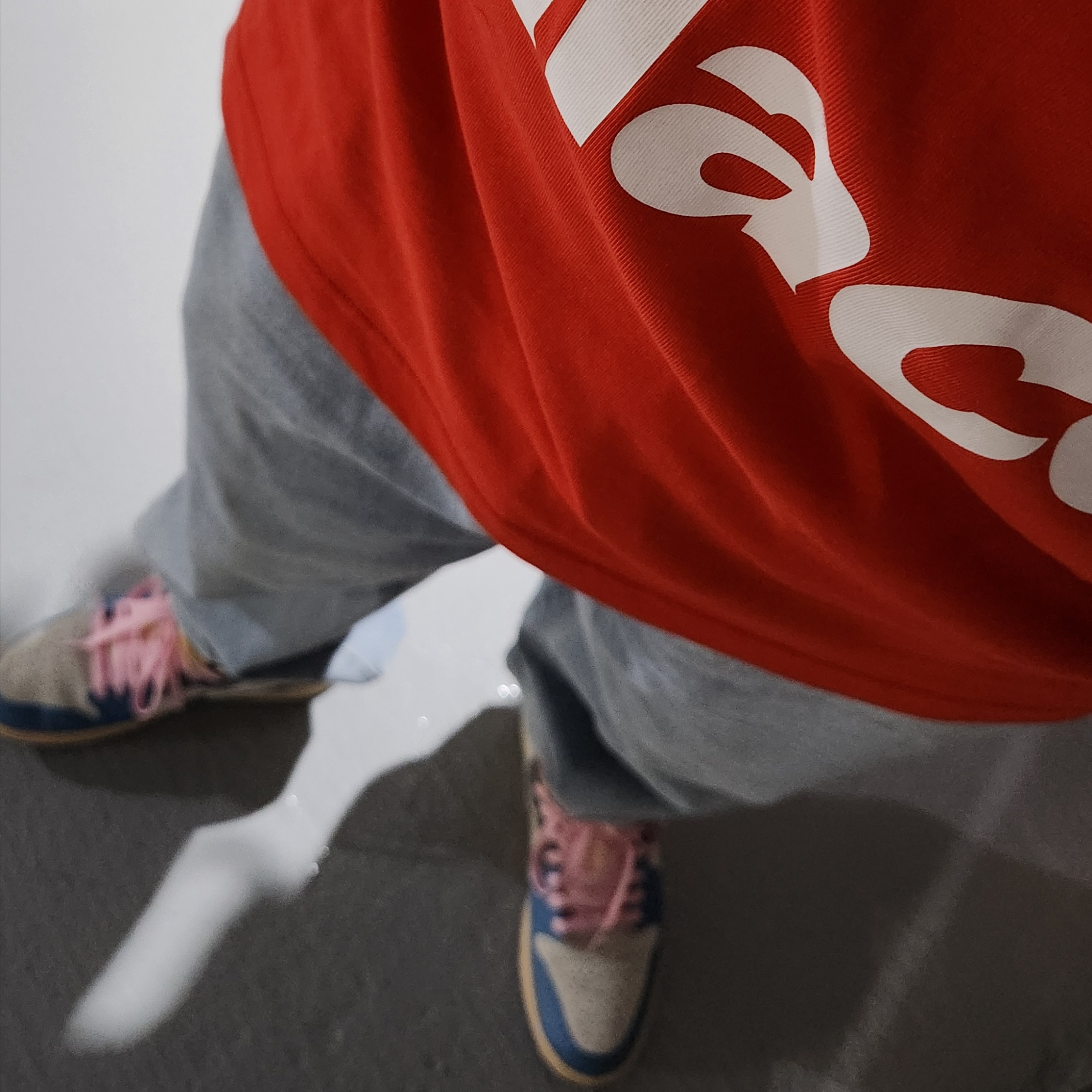 Jordan 1 Low SE Tokyo 96, Palace x McDonald's Logo T-Shirt Red - 23FW 착용 스타일
