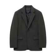 TNGT Redford Wool Blended Herringbone Jacket Deep Brown