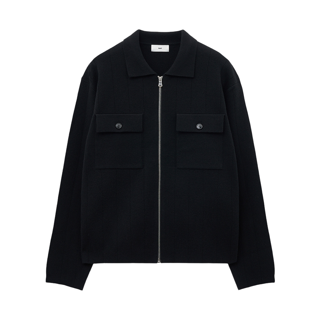 TNSW5F102BK TNGT Milano Zip-Up Cardigan Black