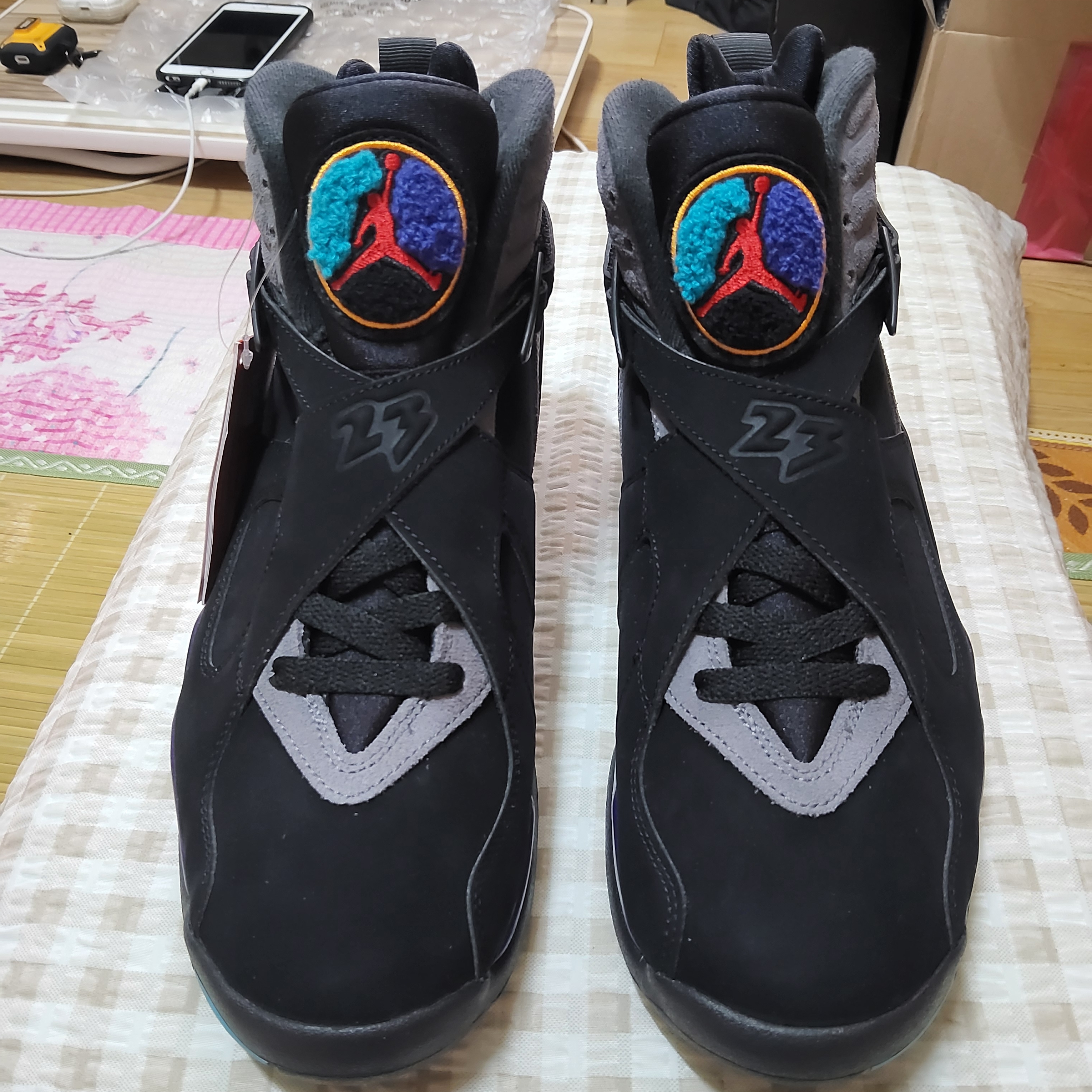 Jordan 8 Retro Aqua 2025 착용 스타일 - 3