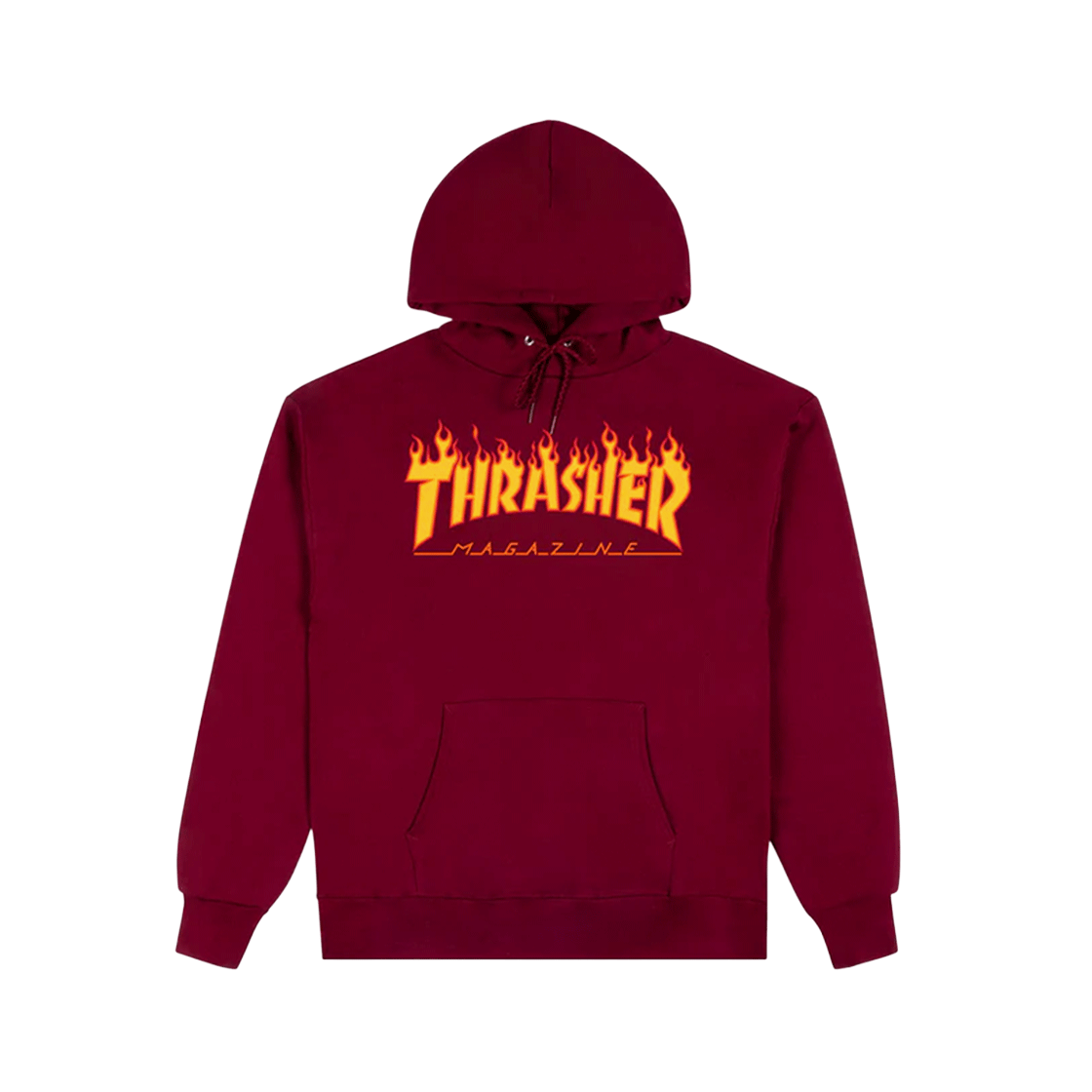 트레셔 플레임 후드 마룬(Thrasher Flame Hood Maroon)