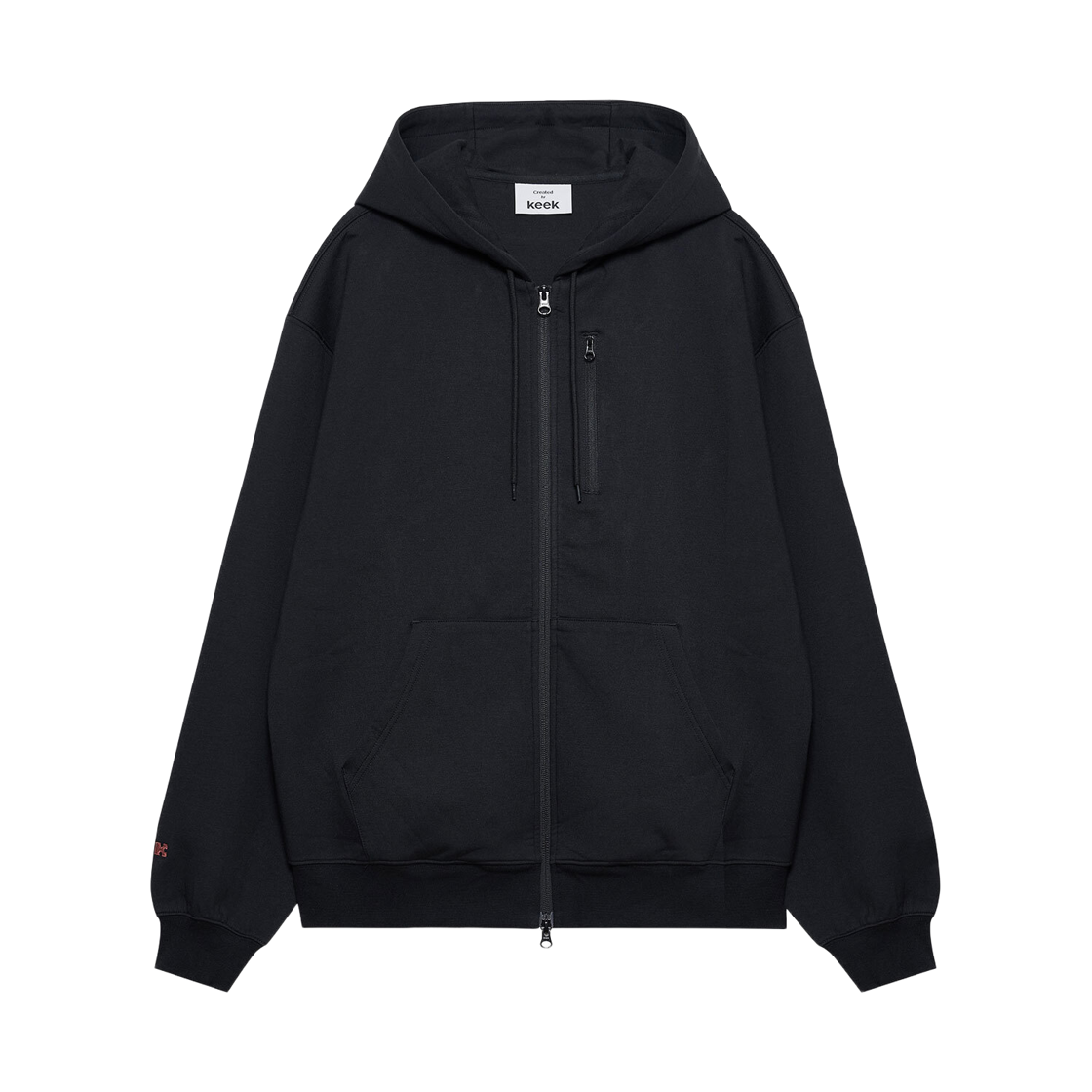키크 필로우디 로우넥 후디 V3 블랙(keek Pillowdy Hoodie V3 Low Neck Black)
