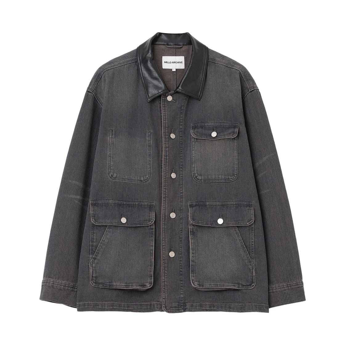 밀로 아카이브 데나이티 워시드 미들 자켓 빈티지 퍼플(Millo Archive Denite Washed Jacket Vintage Purple)