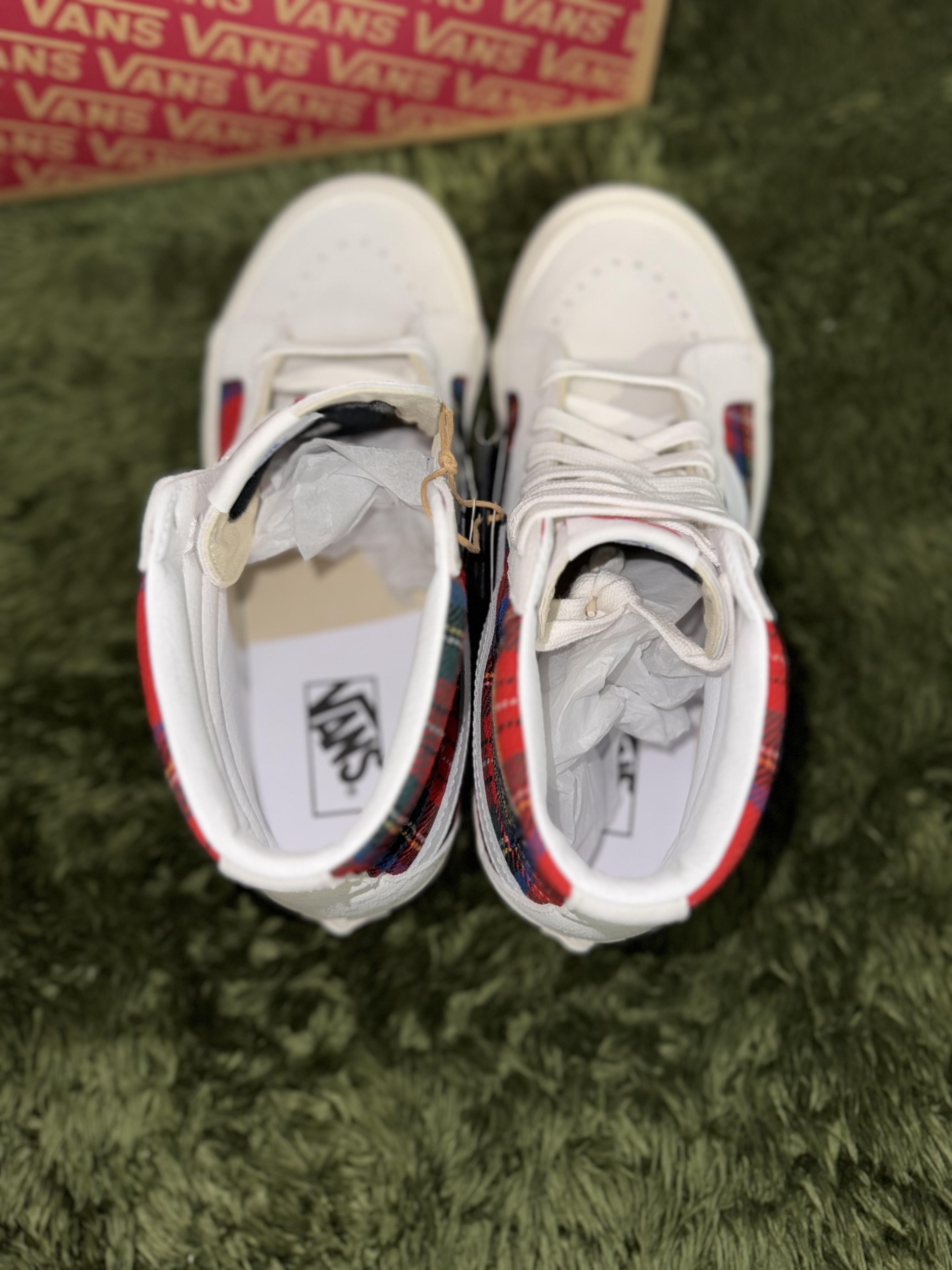 Vans Sk8-Hi 38 DX Anaheim Factory Pendleton Royal Stewart Tartan 착용 스타일 - 3