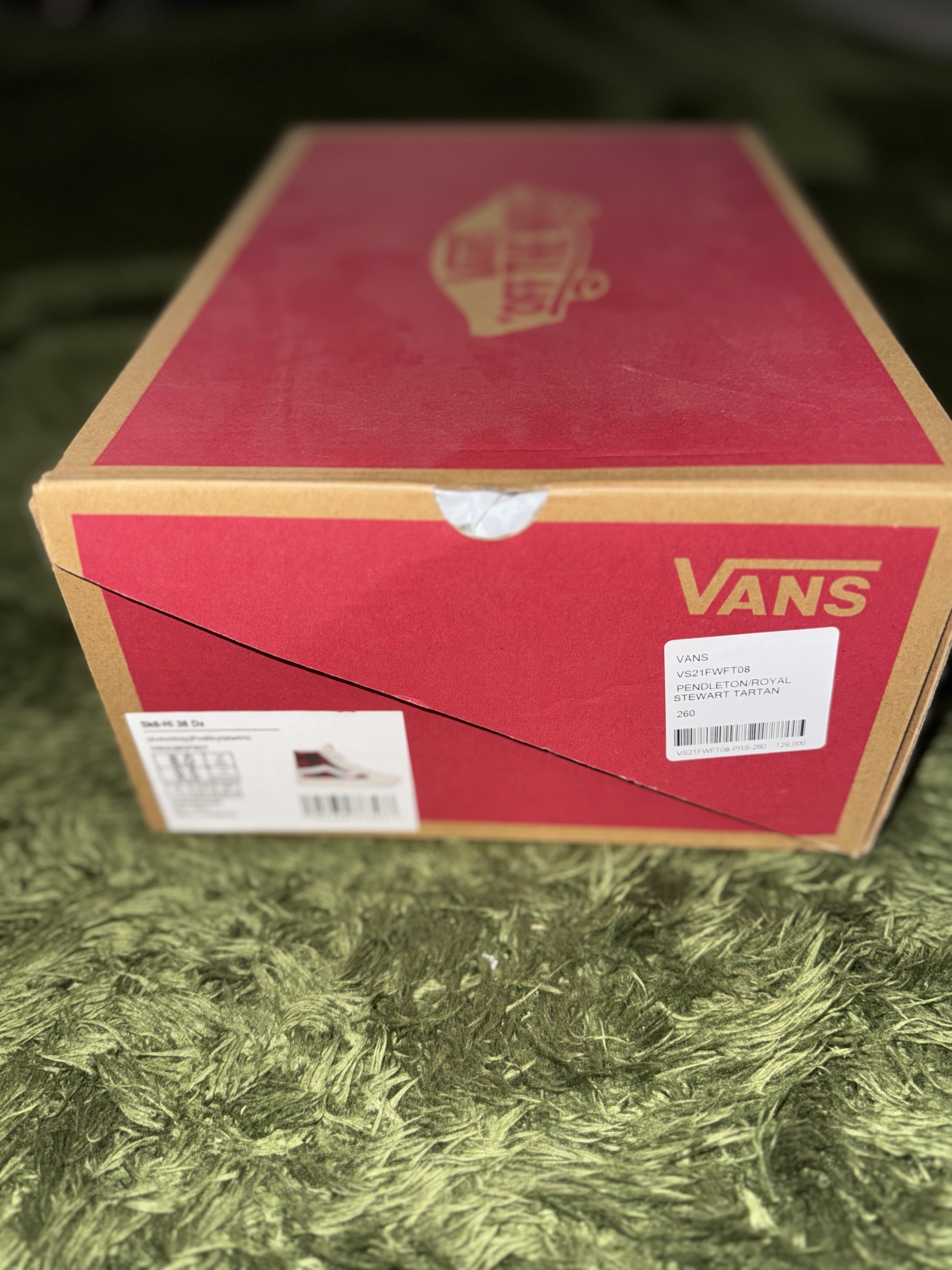 Vans Sk8-Hi 38 DX Anaheim Factory Pendleton Royal Stewart Tartan 착용 스타일 - 8