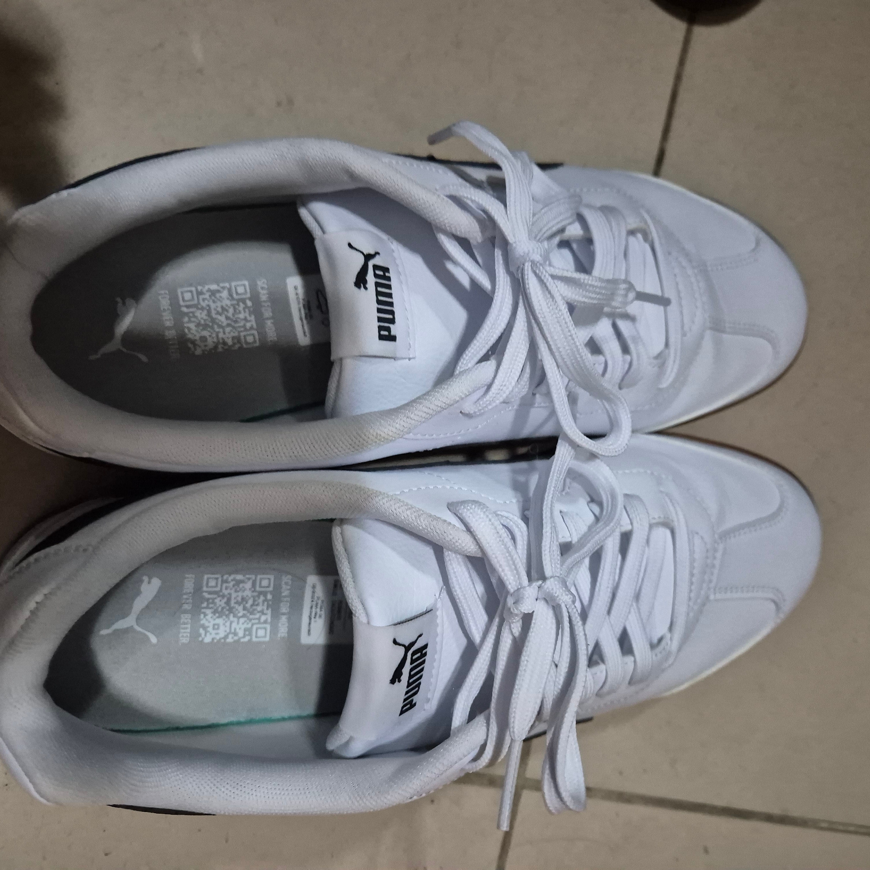 Puma Court Ultra White Gold 착용 스타일