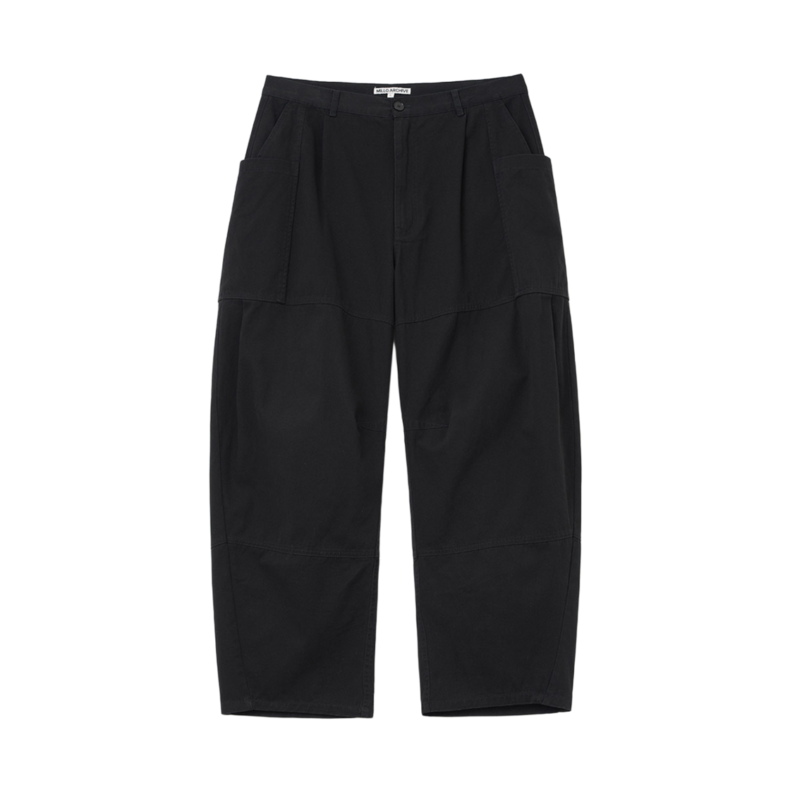 밀로 아카이브 더블 라운드 팬츠 블랙(Millo Archive Double Round Pants Black)