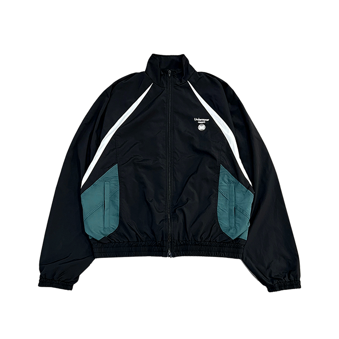 언더마이카 무.133 콤비 컬러 블록 트랙 자켓 블랙(Undermycar MU.133 Combi Color Block Track Jacket Black)