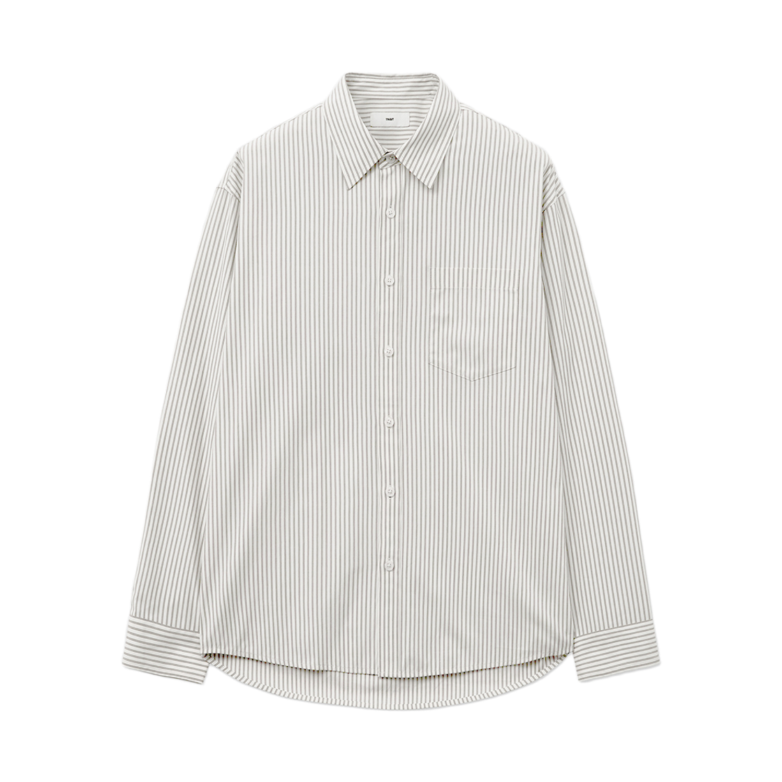 티엔지티 오피스 스트라이프 셔츠 라이트 베이지