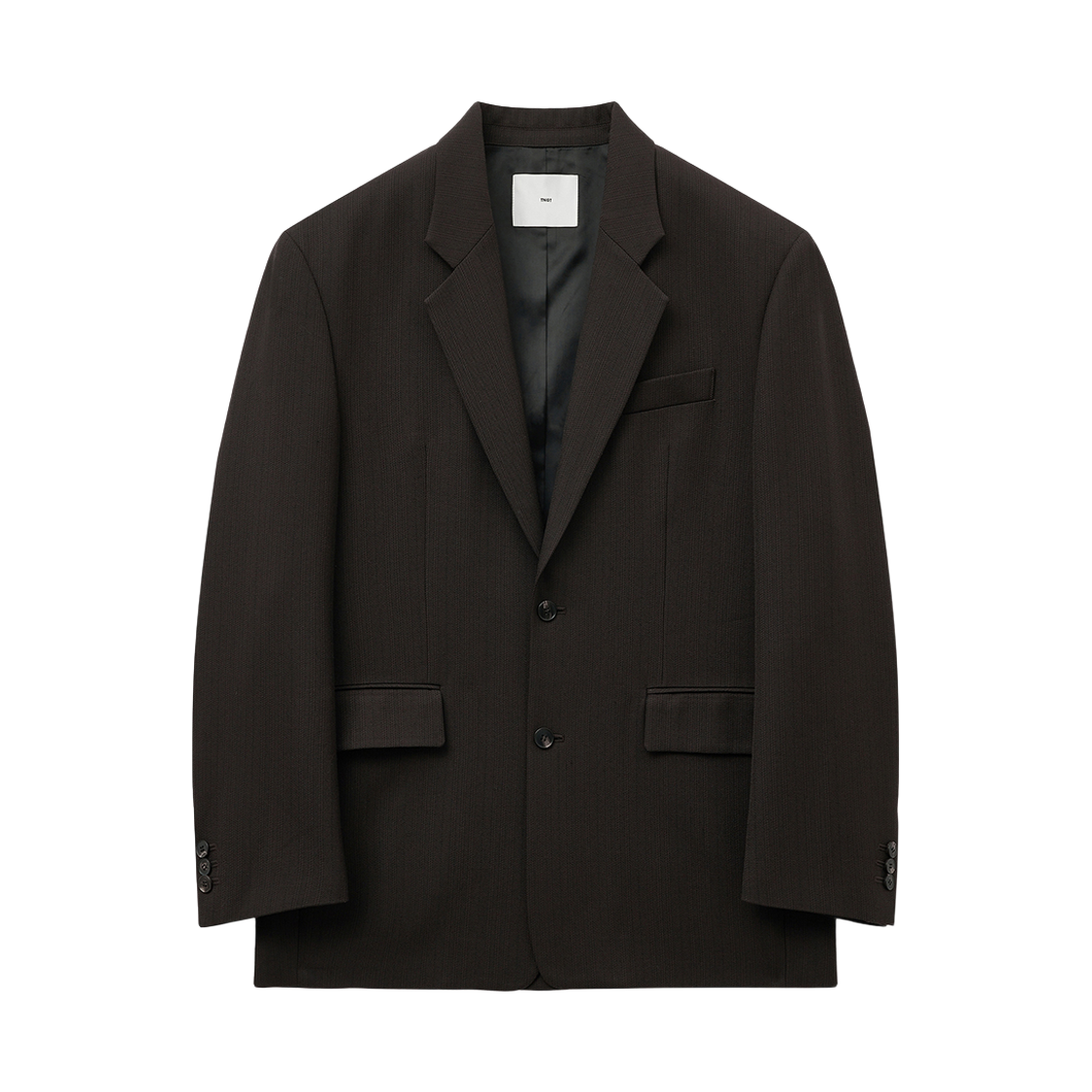 티엔지티 버진 울 헤링본 싱글 자켓 빈티지 브라운(TNGT Virgin Wool Herringbone Single Jacket Vintage Brown) - 1