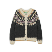 Greenbutter Aurora Nordic Cardigan Charcoal