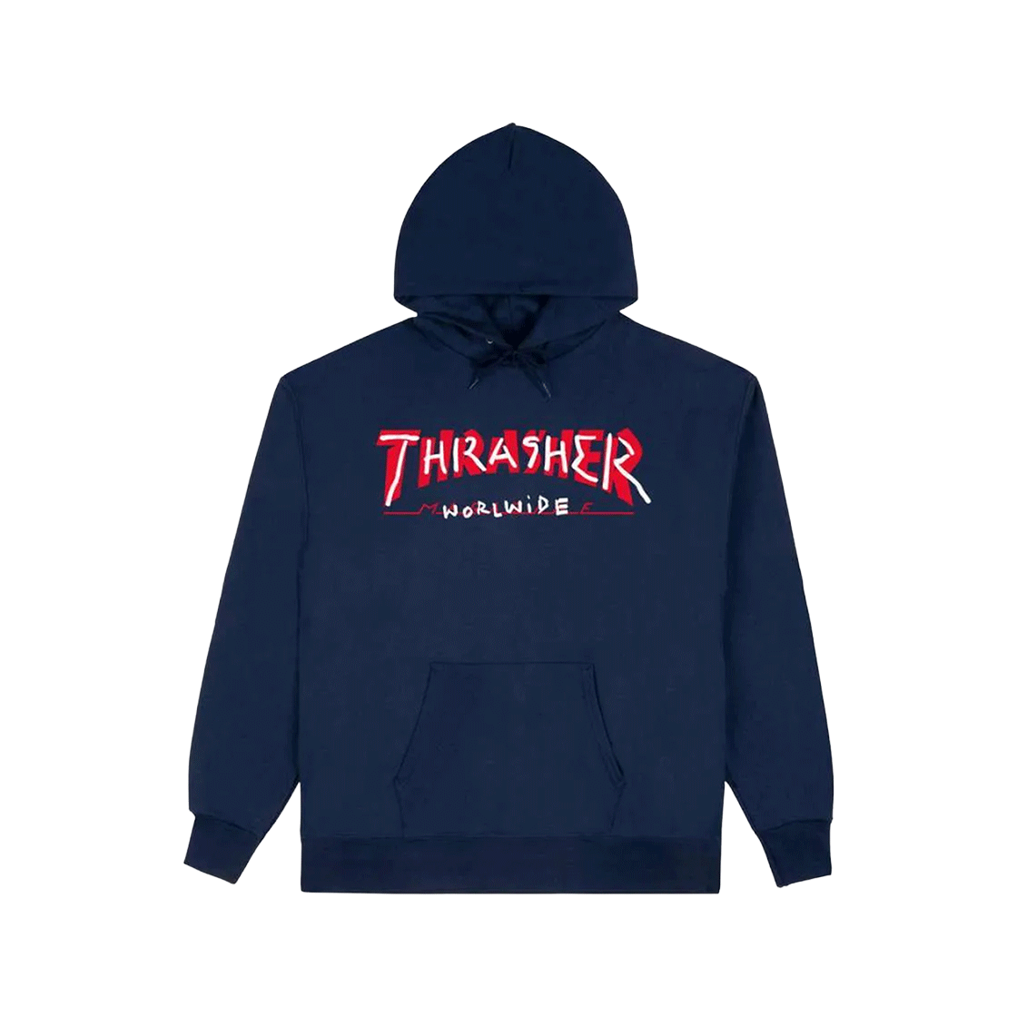 P000BFSZ Thrasher Trademark Hoodie Navy