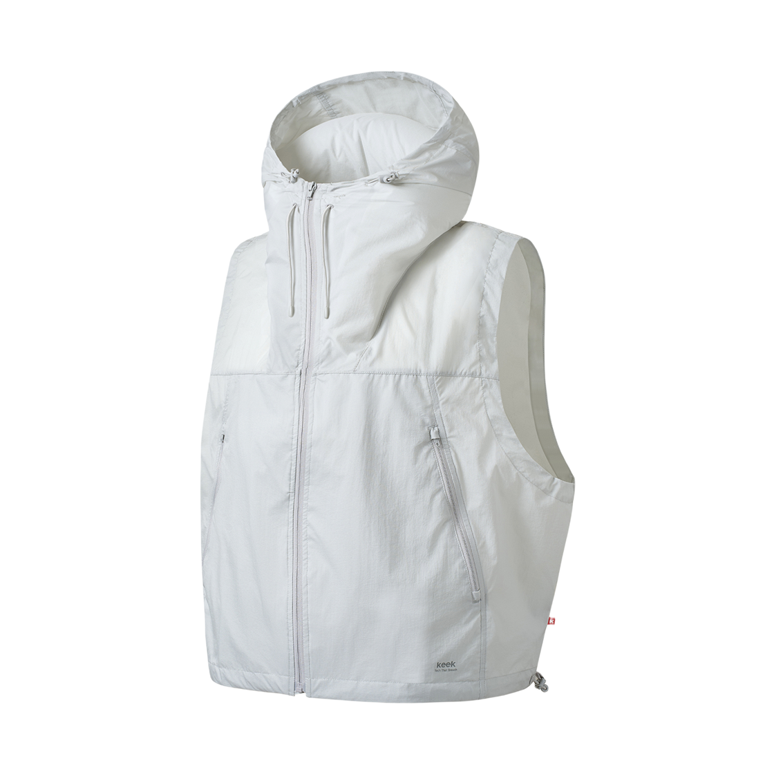 키크 필로우디 유틸리티 나일론 베스트 (안감X) 그레이(keek Pillowdy Utility Nylon Vest (Single-layer) Grey)