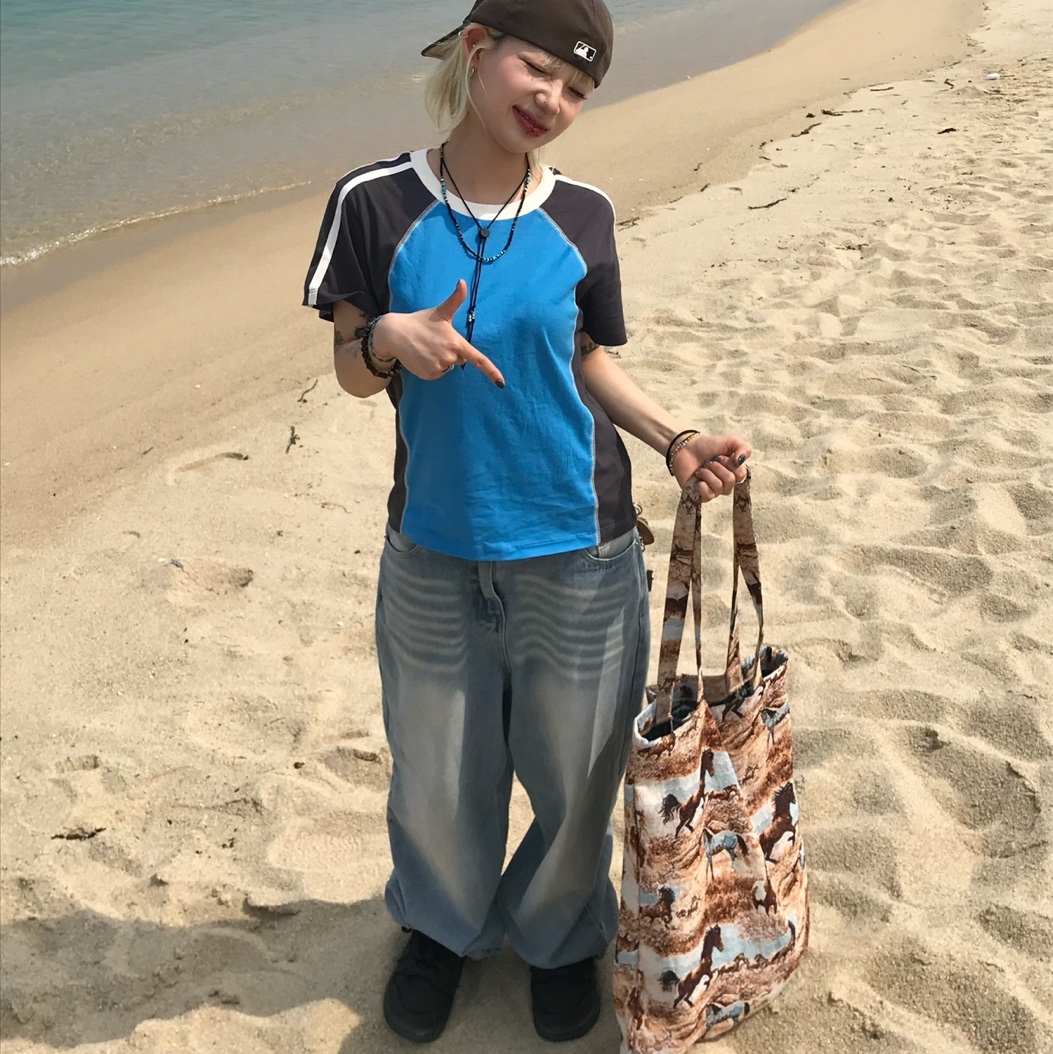 Not New Pattern Tote Bag Horse 착용 스타일 - 1