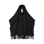 Millo Archive Three Way Double Snap Drape Muffler Black
