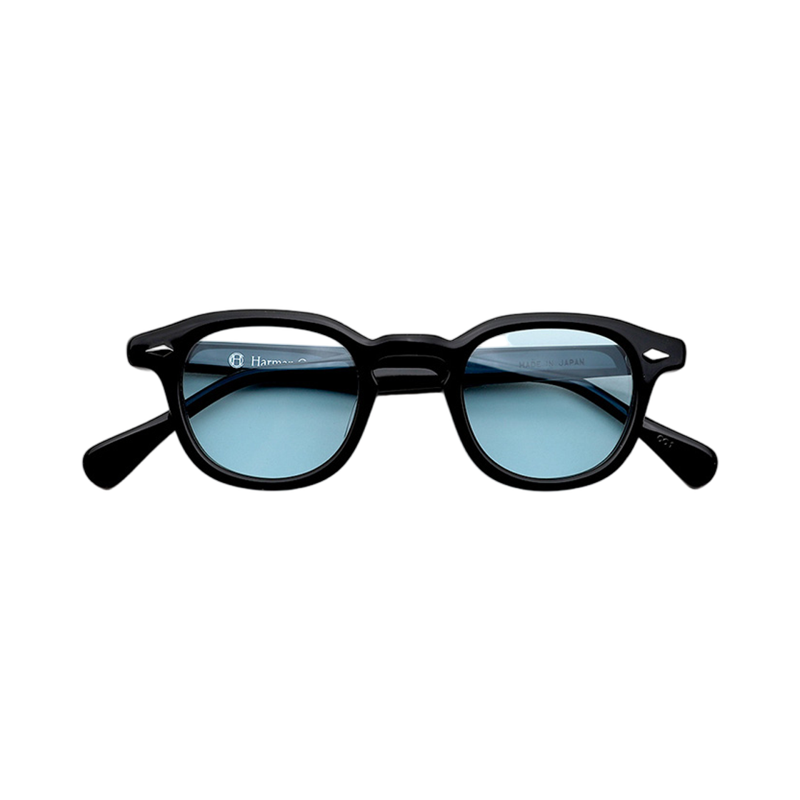 - Harman Optical Wallis Celluloid Black Blue Tint Lenses