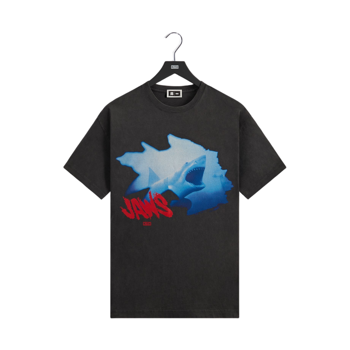 키스 x 죠스 쉽렉 빈티지 티셔츠 블랙(Kith x Jaws Shipwreck Vintage T-Shirt Black) - 1