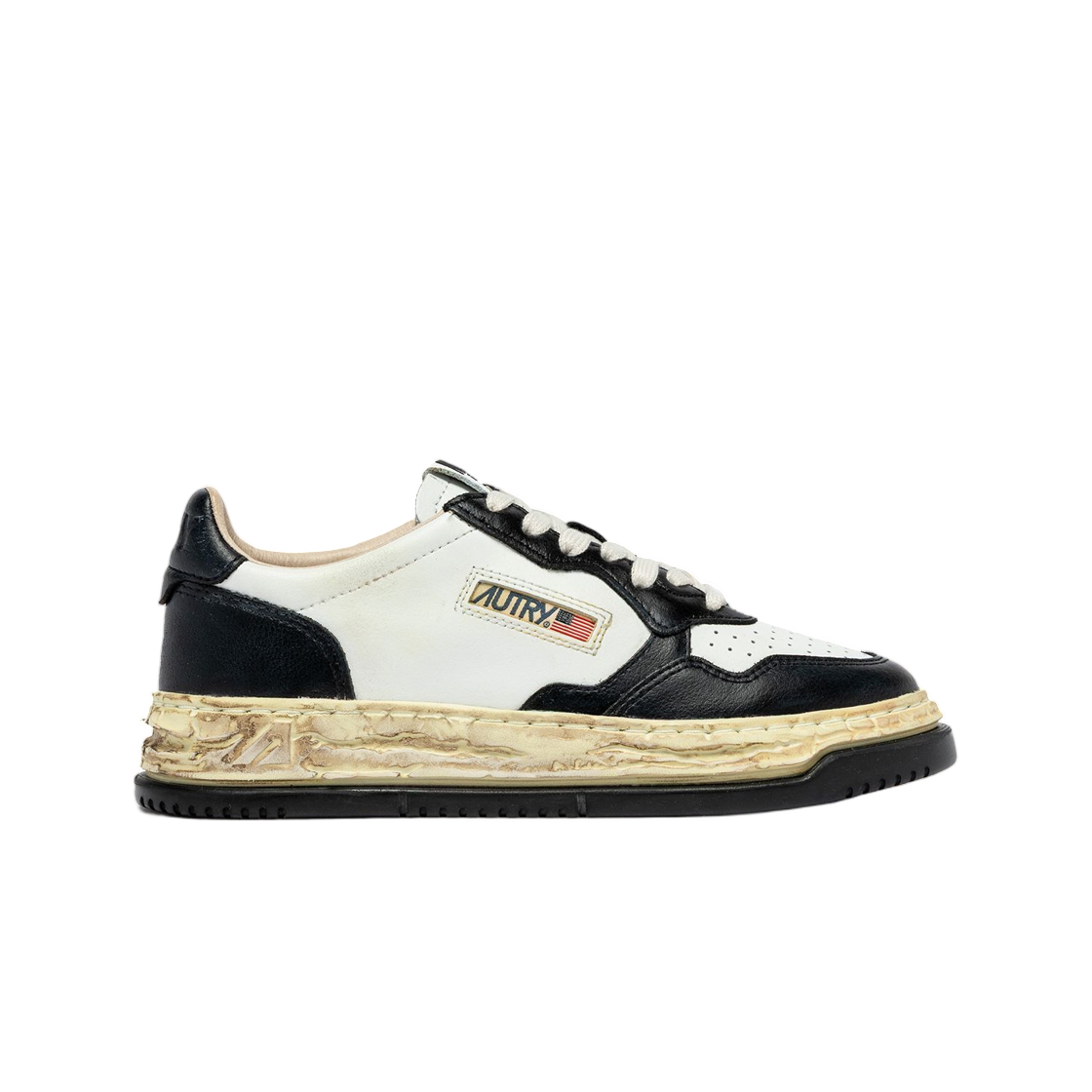 C15FW301/AVLM-MMY3 Maison Mihara Yasuhiro x Autry General Scale Medalist Low Super Vintage Black White