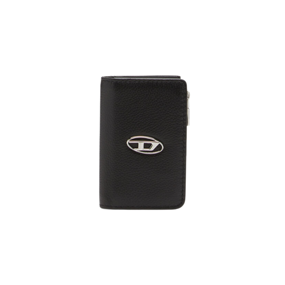 X09016P0685-T8013 Diesel L-Zip Leather Key Case Black