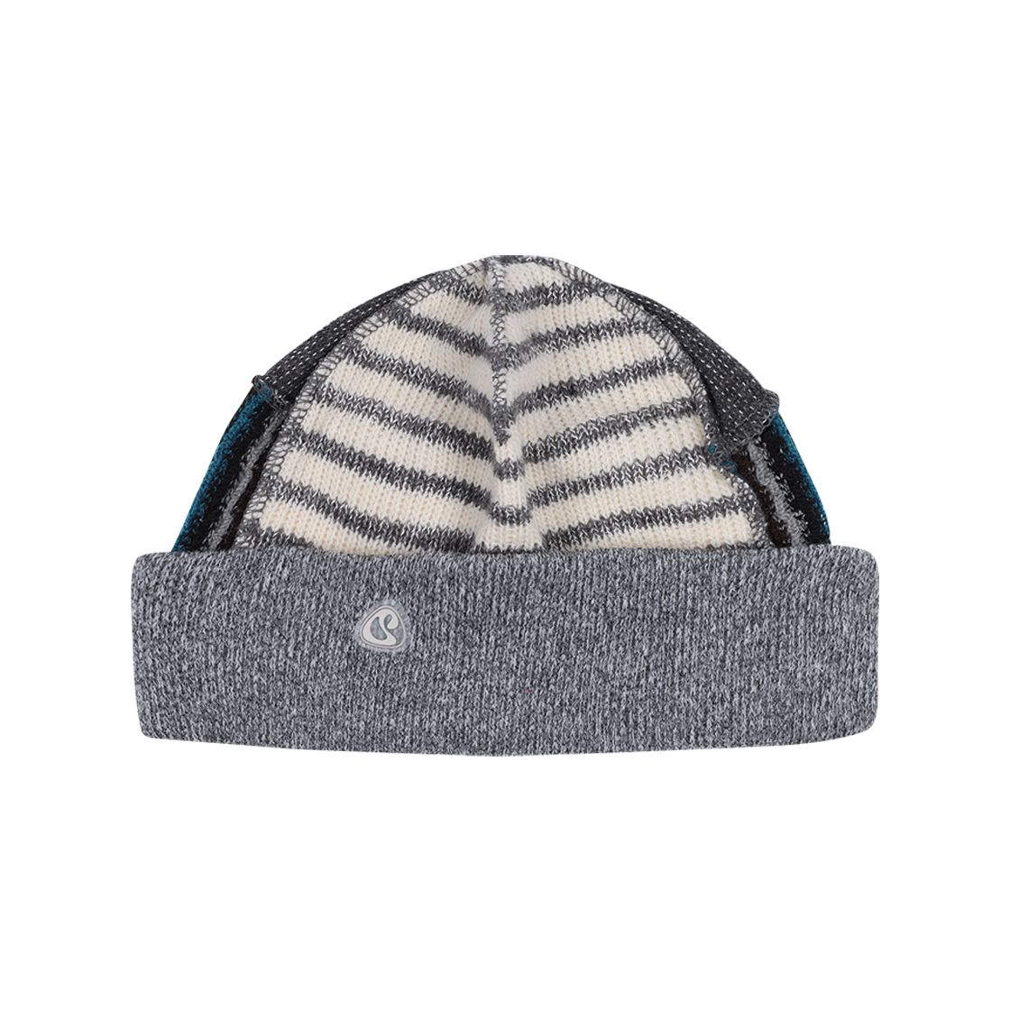 CY2503HWBE03 COYSEIO Patchwork Beanie Grey
