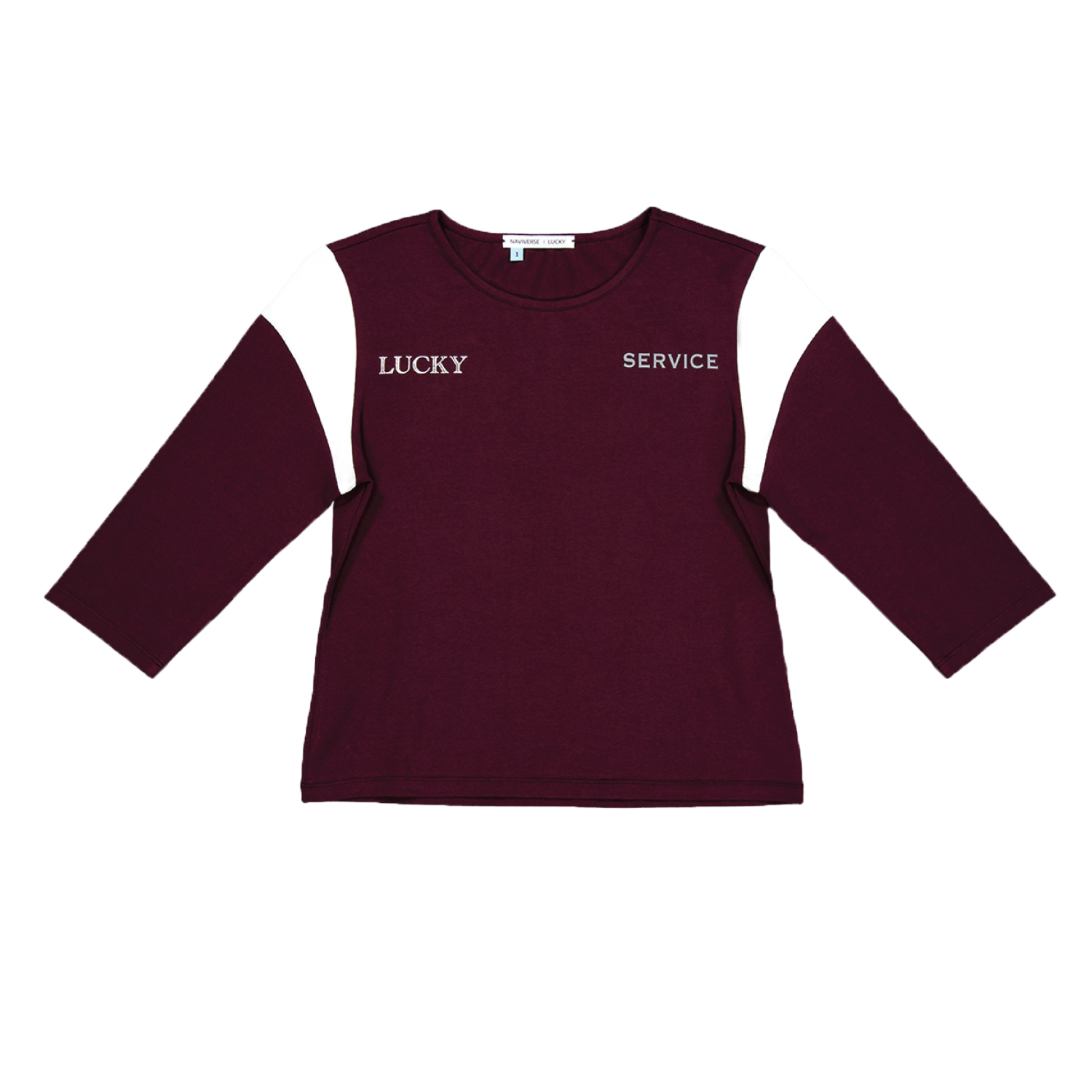 2035125491431 NAVIVERSE Lucky Service Top_Burgundy
