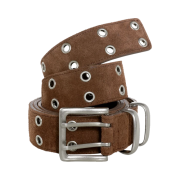 MJD x Kamien Double Hole Belt Suede Brown