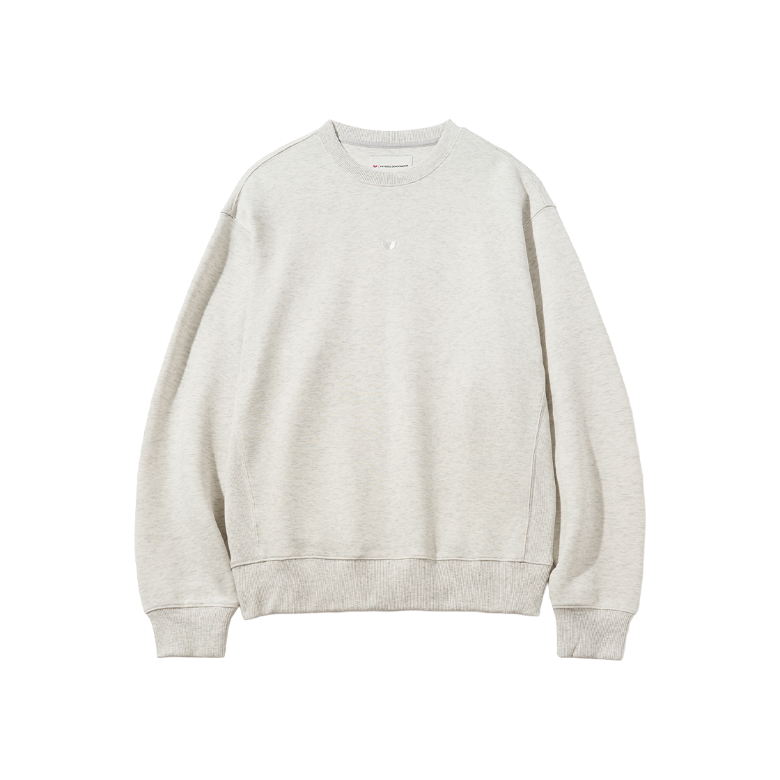 BFF1CR301AOT Butterfly Original Embroidery Logo Sweat Shirt Oatmeal