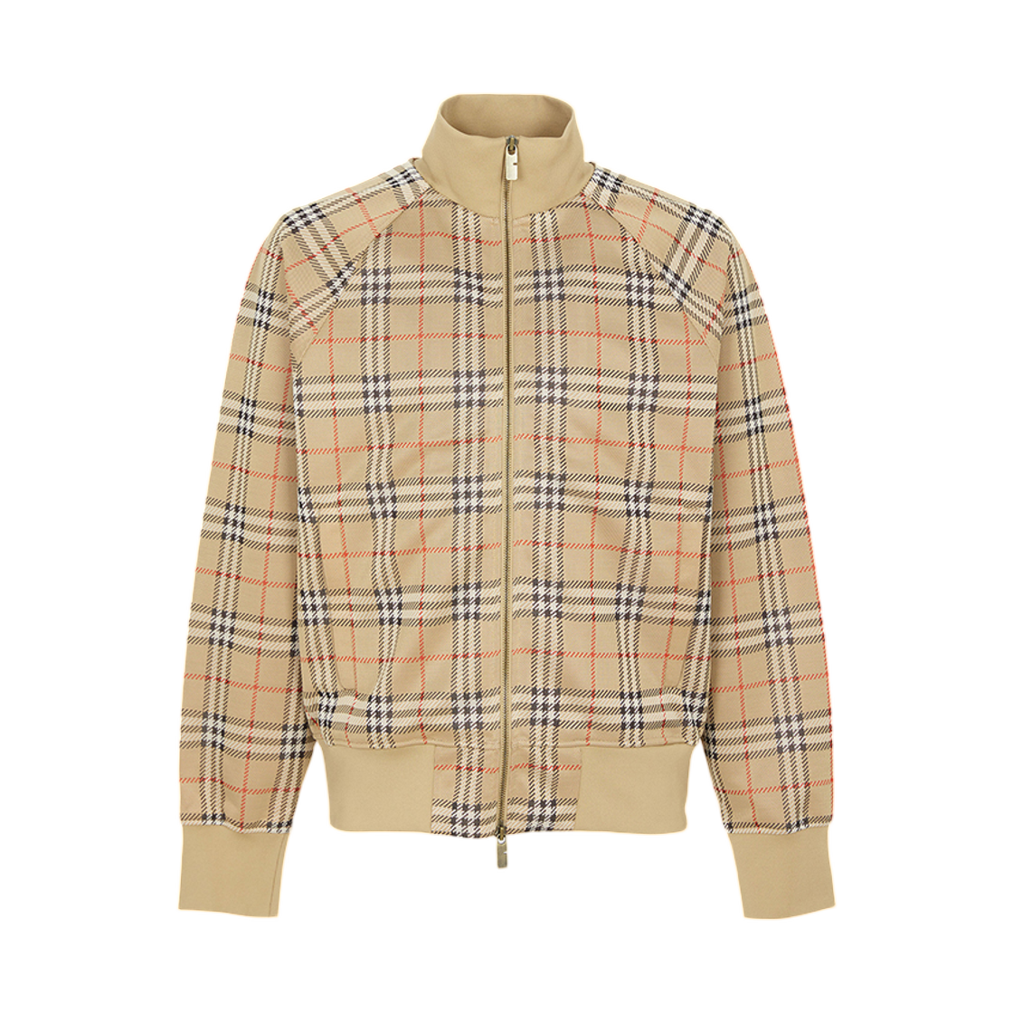 8110567 Burberry Check Track Jacket Beige