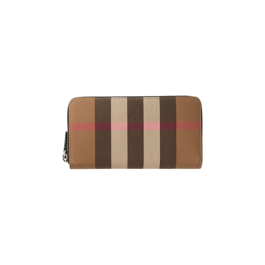 버버리 체크 지퍼 월렛 토프 브라운(Burberry Check Zip Wallet Taupe Brown) - 1