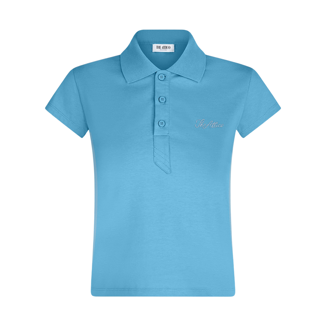 (W) 디 아티코 저지 폴로 블루((W) The Attico Jersey Polo Blue)