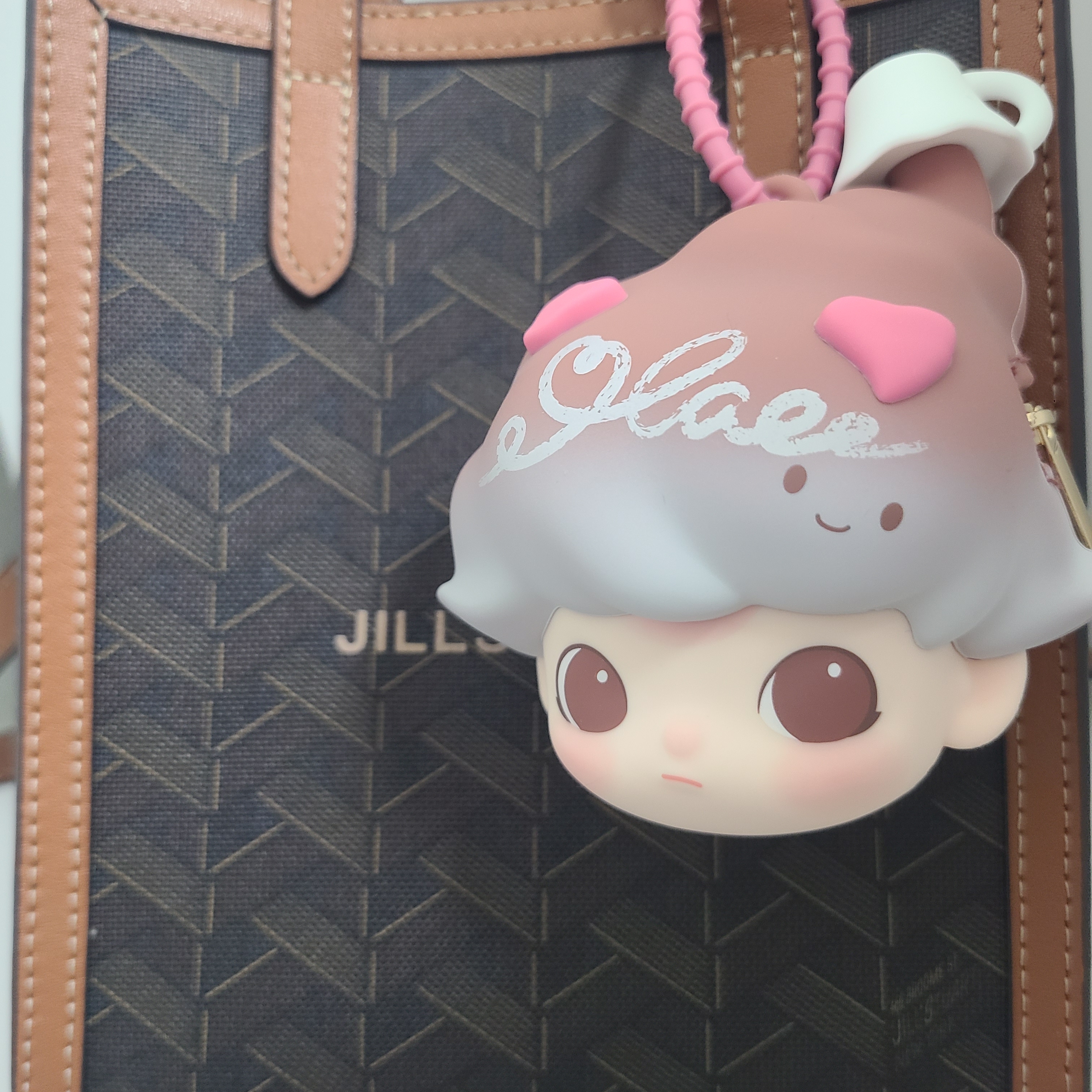 Pop Mart Dimoo Crush On Coffee Series Earphone Case Rose Love Letter (Opened Case) 착용 스타일