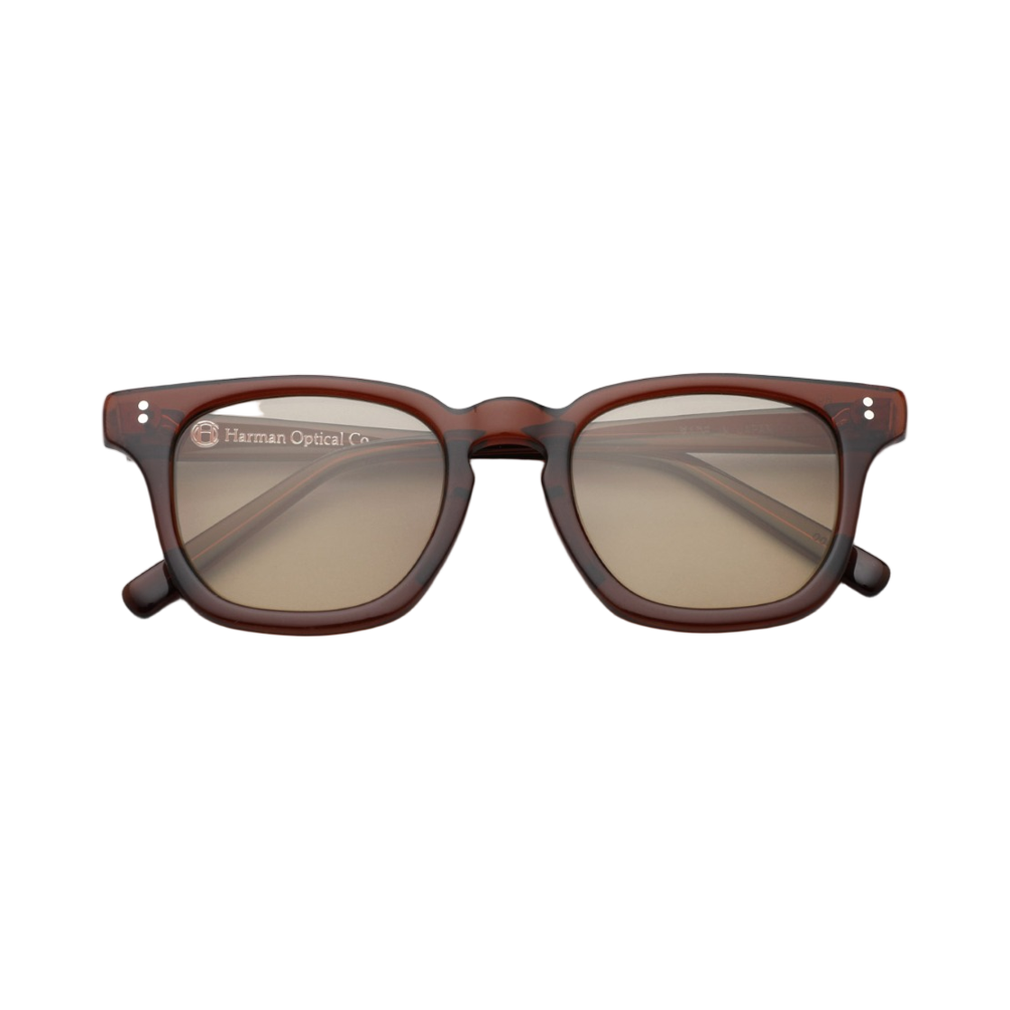 하만 옵티컬 레온 셀롤로이드 브라운 브라운 렌즈(Harman Optical Leon Celluloid Brown Brown Lenses)
