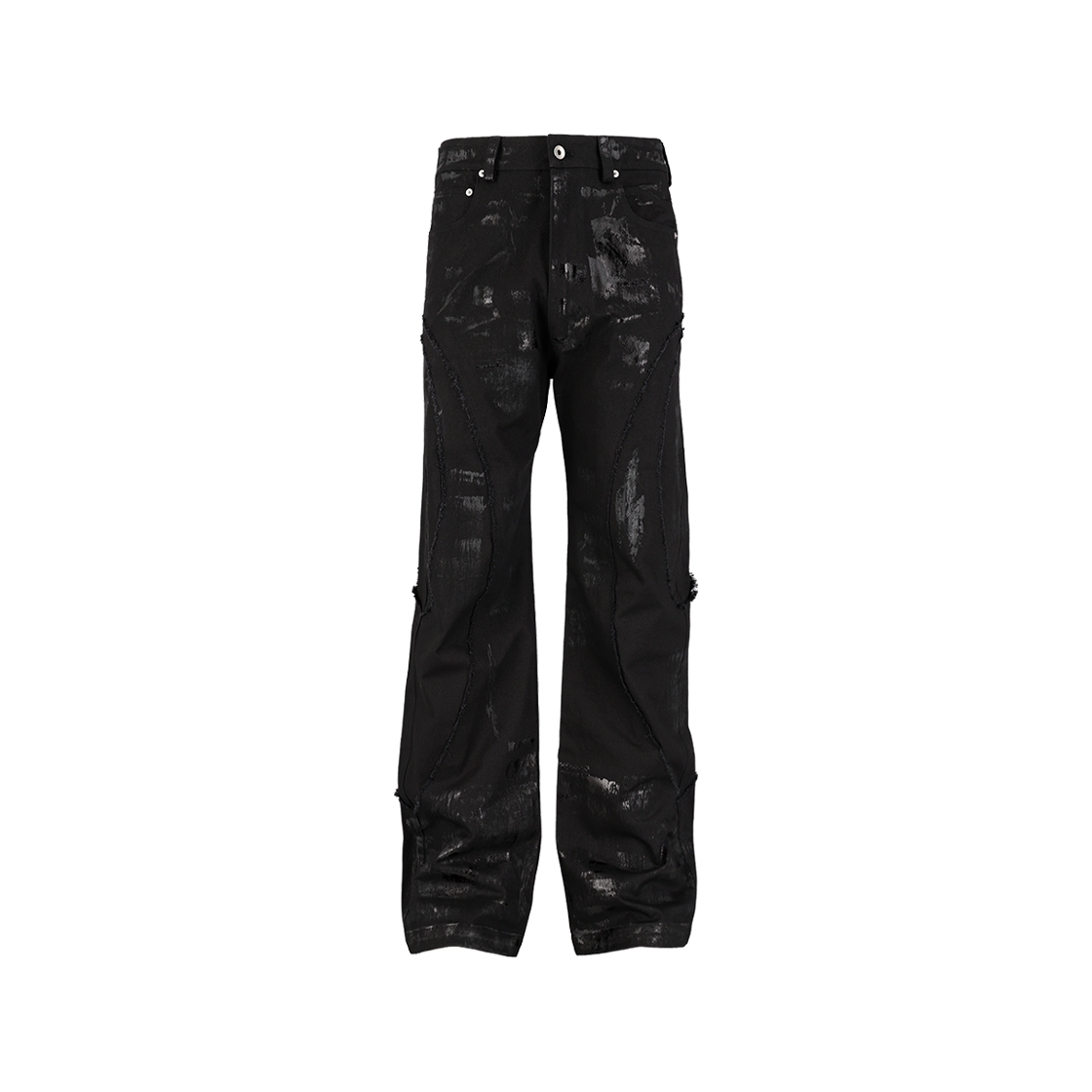 리파이너 커브 코티드 트라우저 블랙(REPINER Curve Coated Trouser Black)