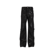 REPINER Curve Coated Trouser Black
