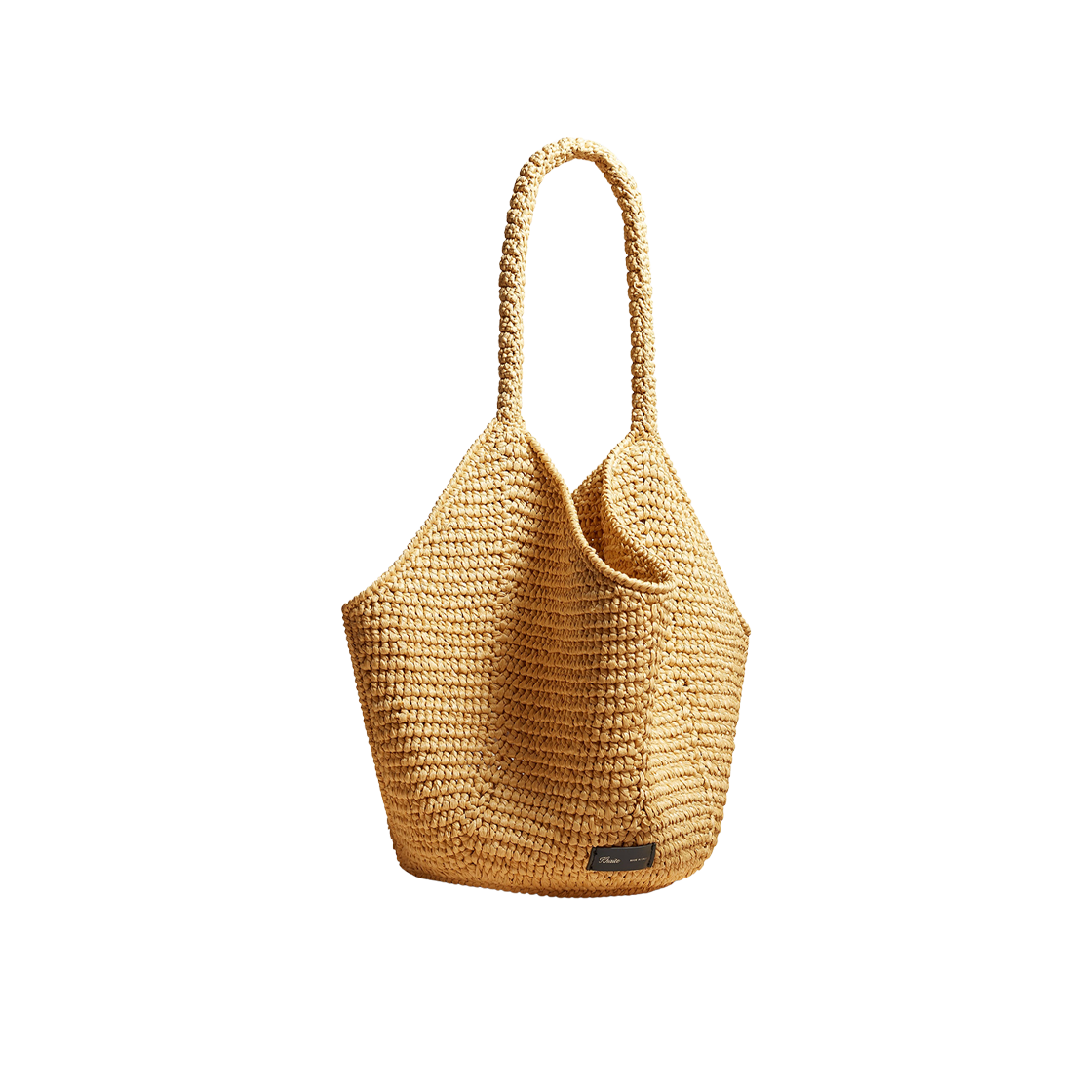 H2005-711-121 Khaite Lotus Medium Tote Bag Natural Raffia