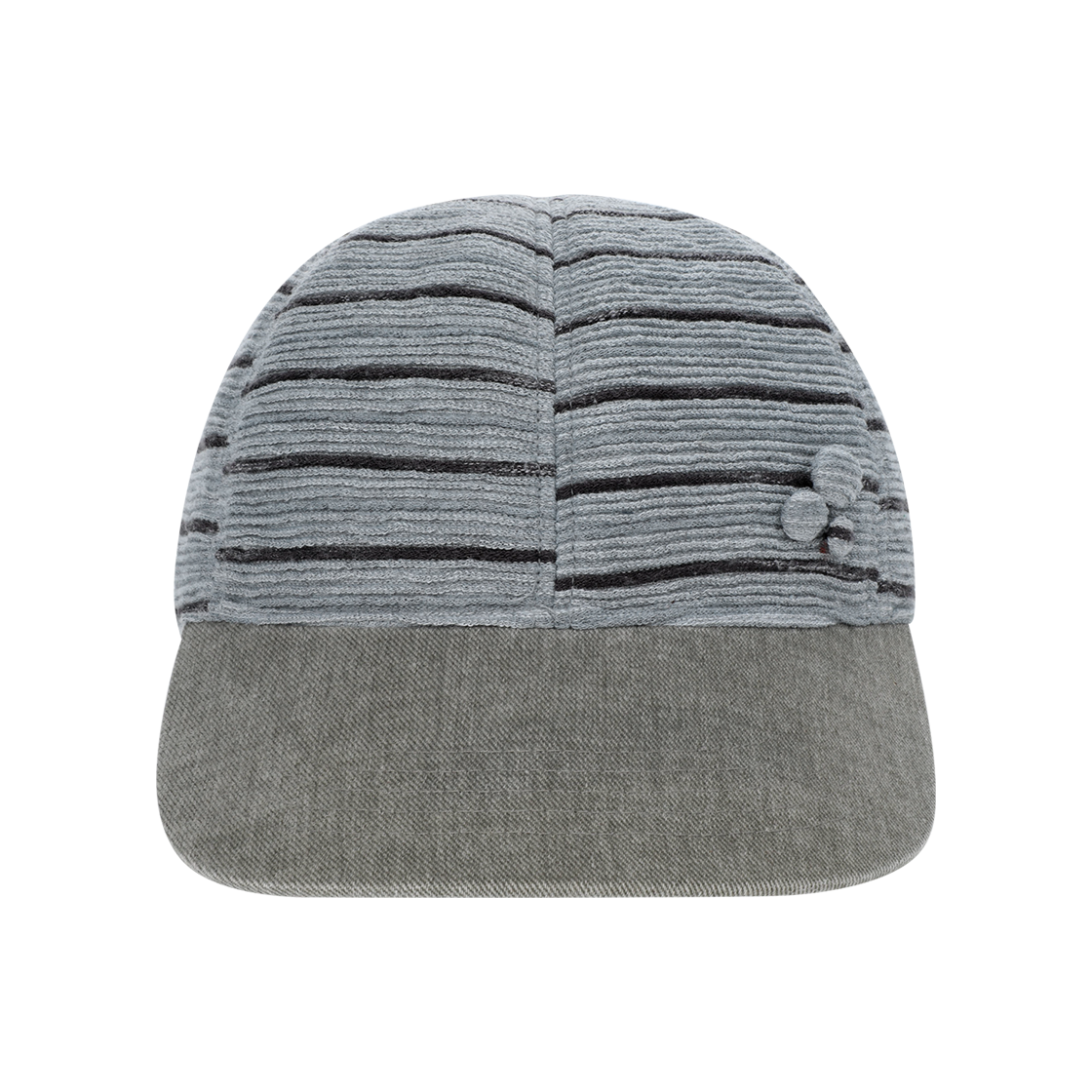 코이세이오 피치 스트라이프 캡 그레이(COYSEIO Peach Stripe Cap Grey)