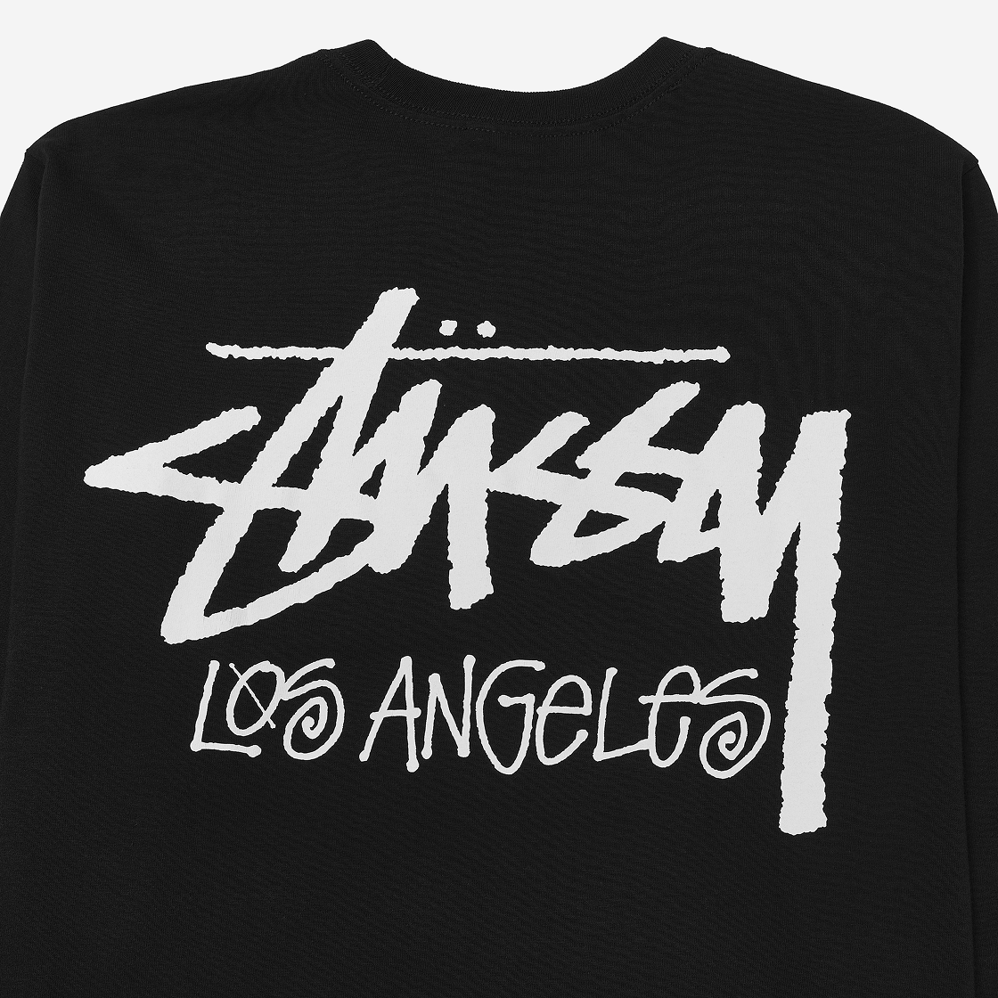 스투시 스탁 로스앤젤레스 롱슬리브 티셔츠 블랙(Stussy Stock Los Angeles LS T-Shirt Black) - 3